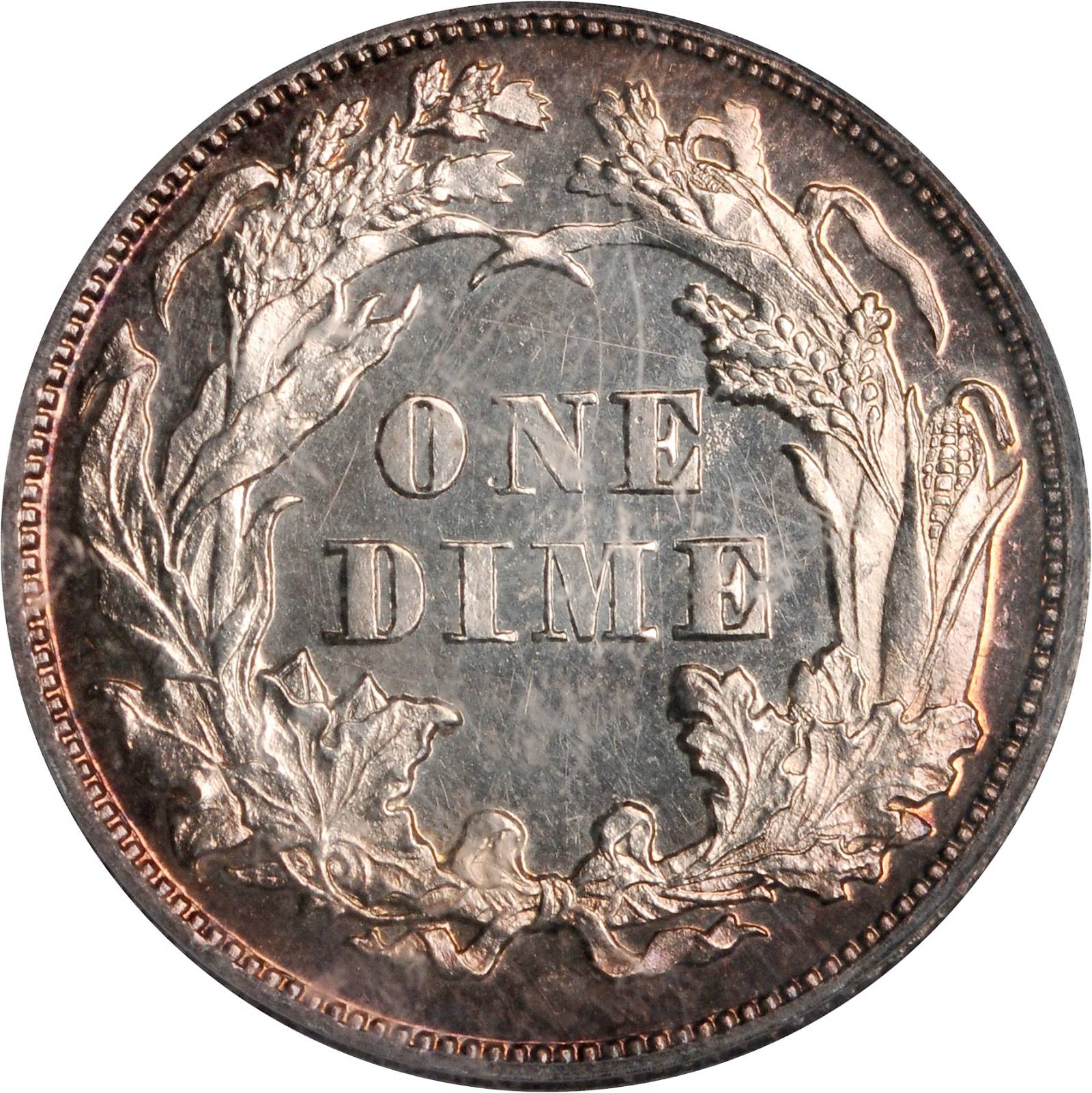 1870 P10c Silver, J-831 PR DCAM thumbnail 2