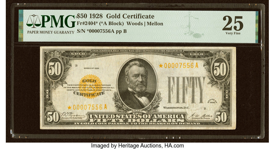 1928 $50  Star Replacement (Fr. 2404*) thumbnail 16