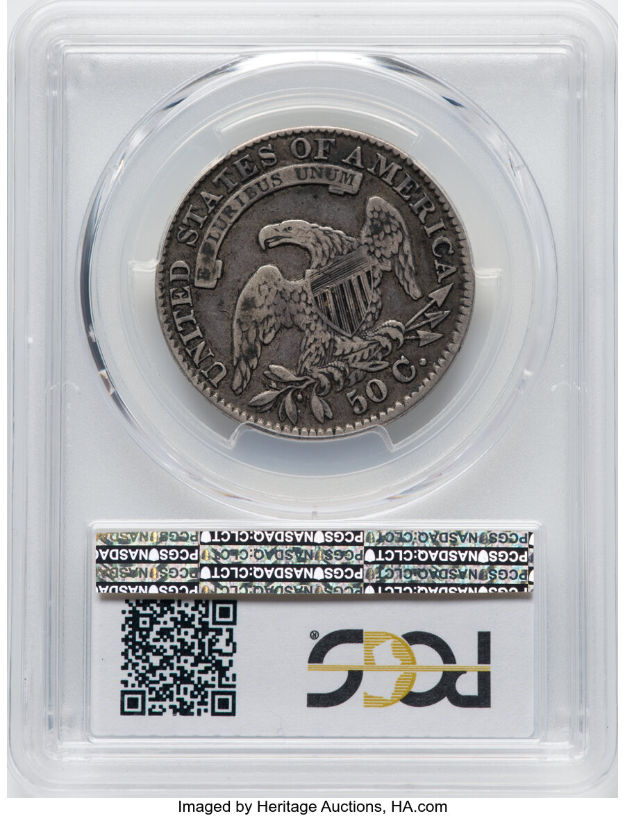 1834 50c Large Date, Large Letters F15 thumbnail 2