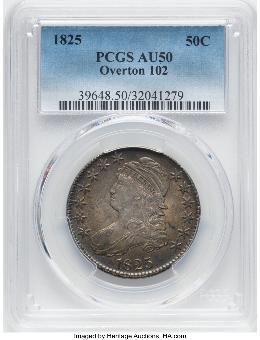 1825 50c O-102 AG3 CAC thumbnail 16