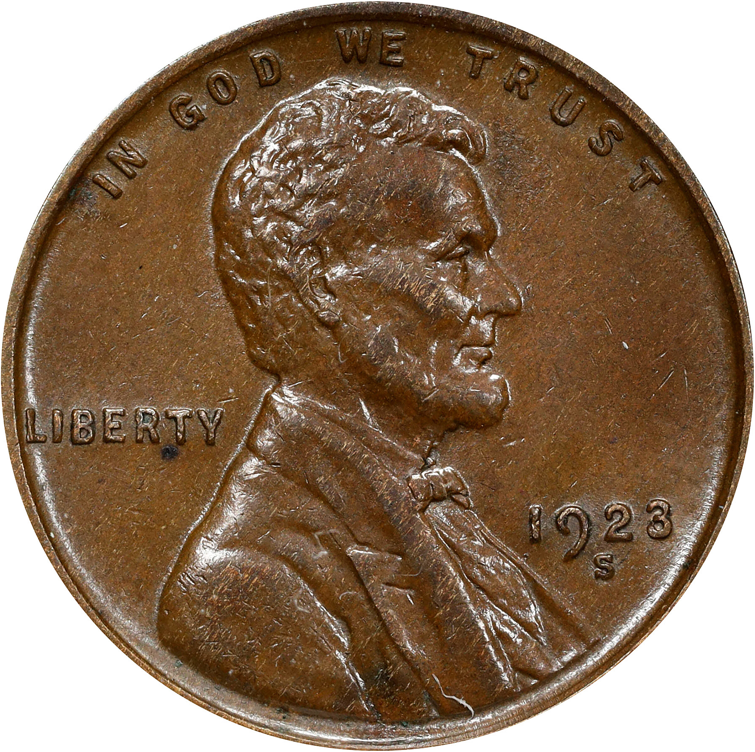 1923-S Lincoln Cent. MS-62 BN (ANACS). OH.