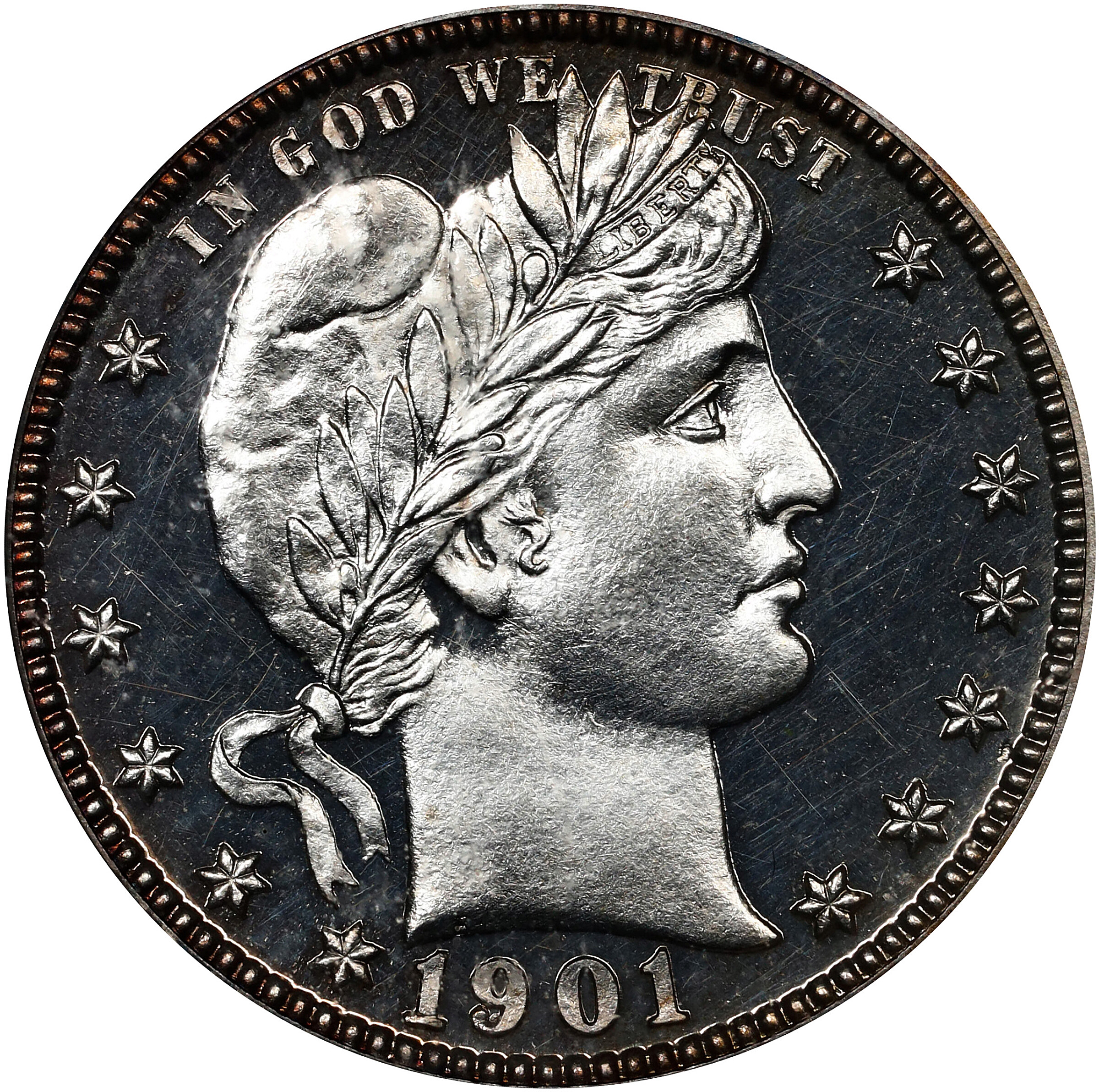 1901 Barber Quarter. Proof-62 (PCGS). CAC. OGH Generation 3.0.