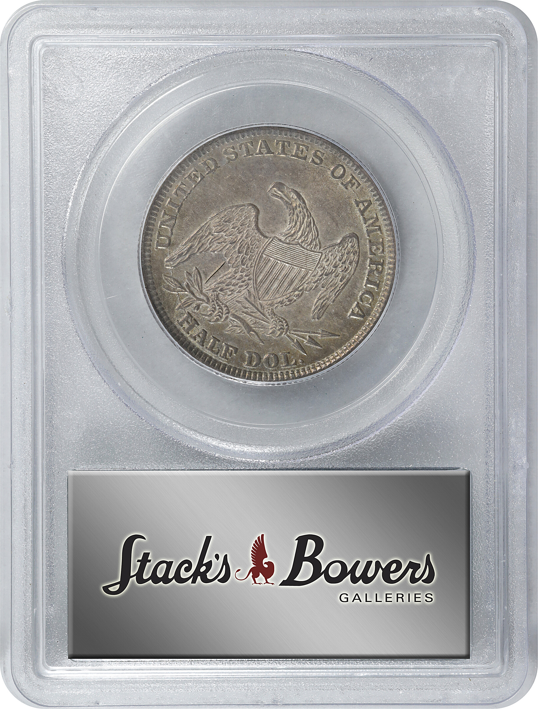 1838 50c Reeded Edge AU53 CAC thumbnail 10