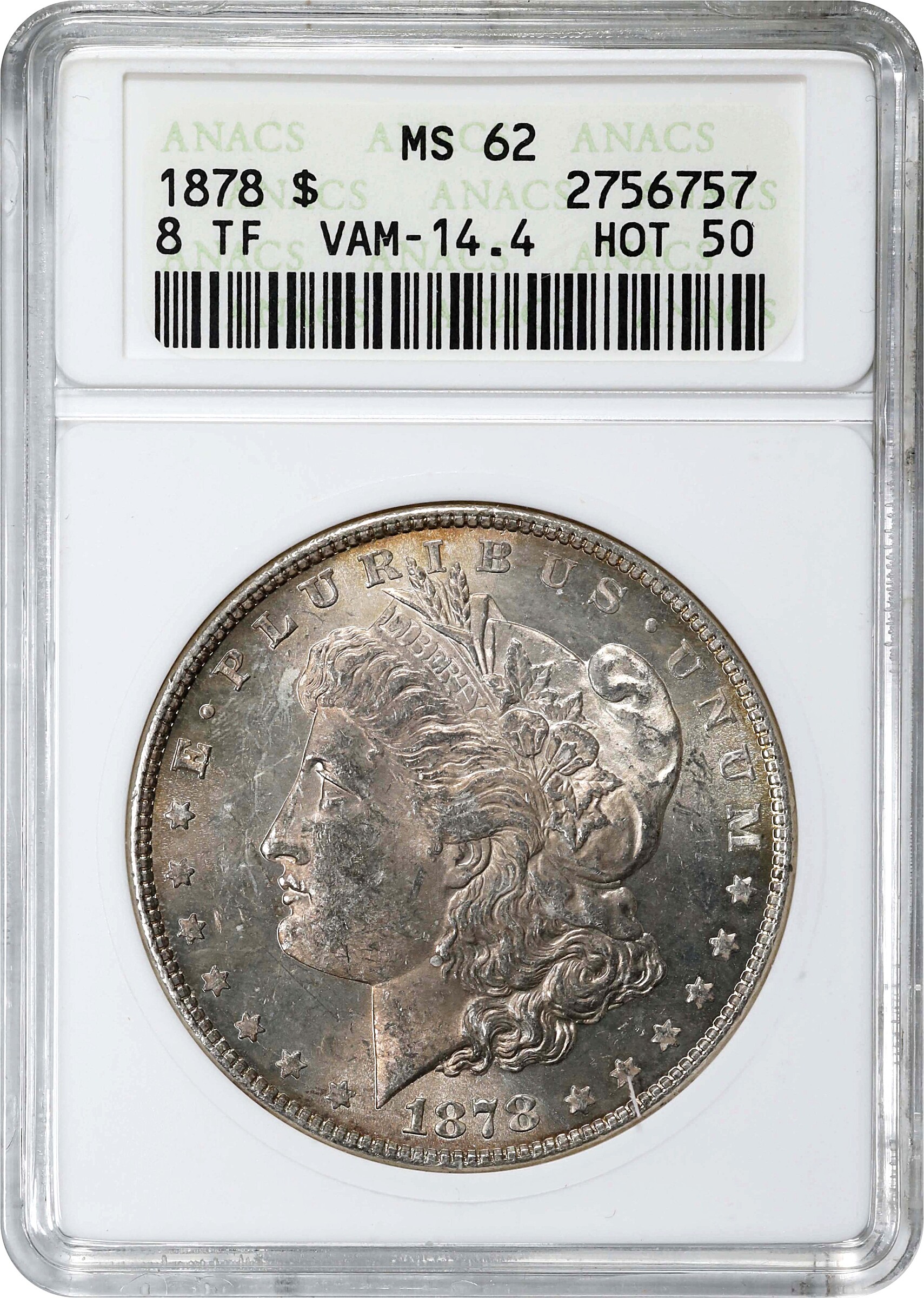 1878 8TF $1  Concave Reverse, VAM-14.4 VF20 thumbnail 16
