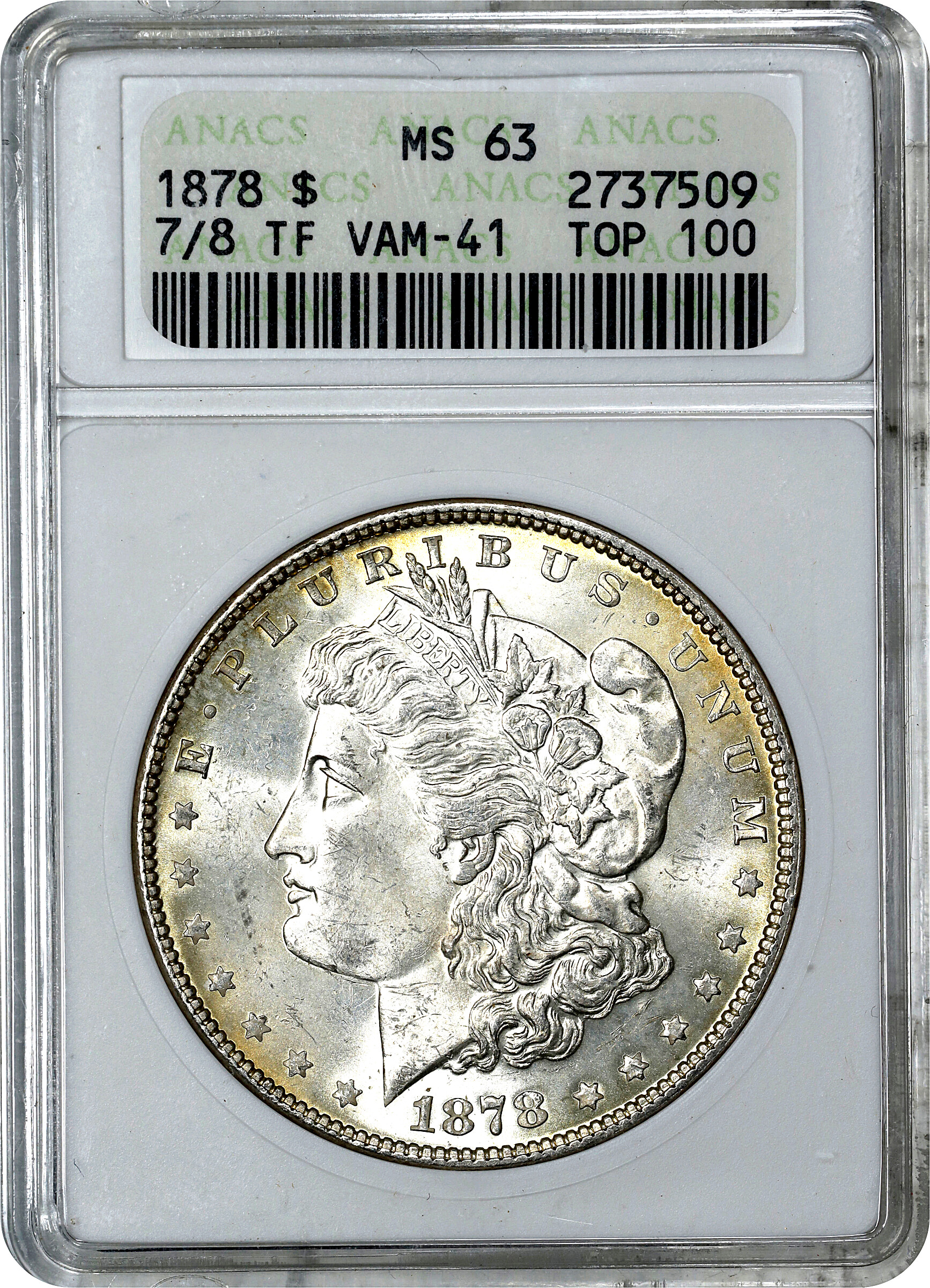 1878 7/8TF $1  Strong, 7/7, VAM-41 MS63 thumbnail 7