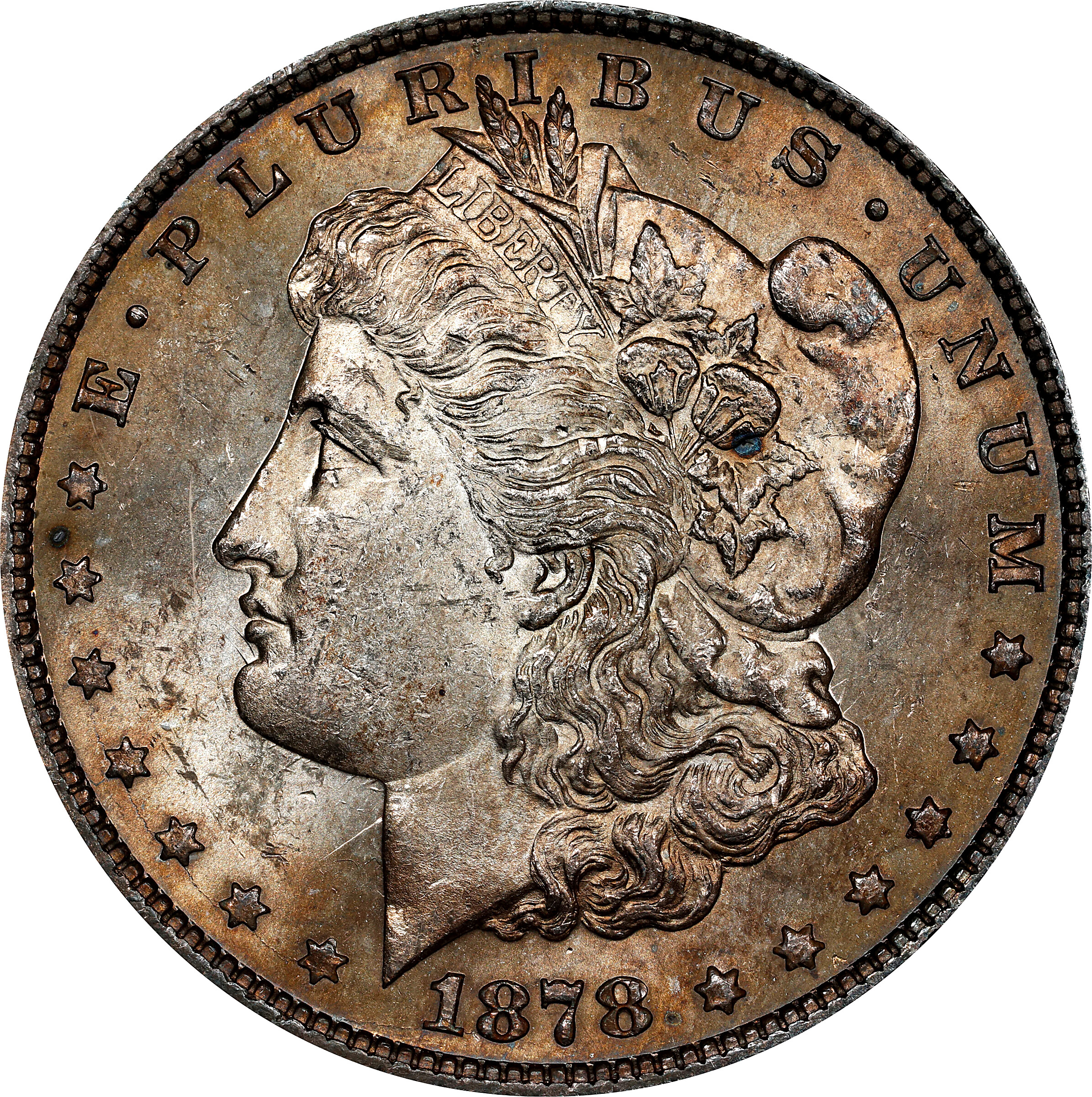 1878 7/8TF $1  Weak, 7/4, VAM-41C VF20 CAC thumbnail 18