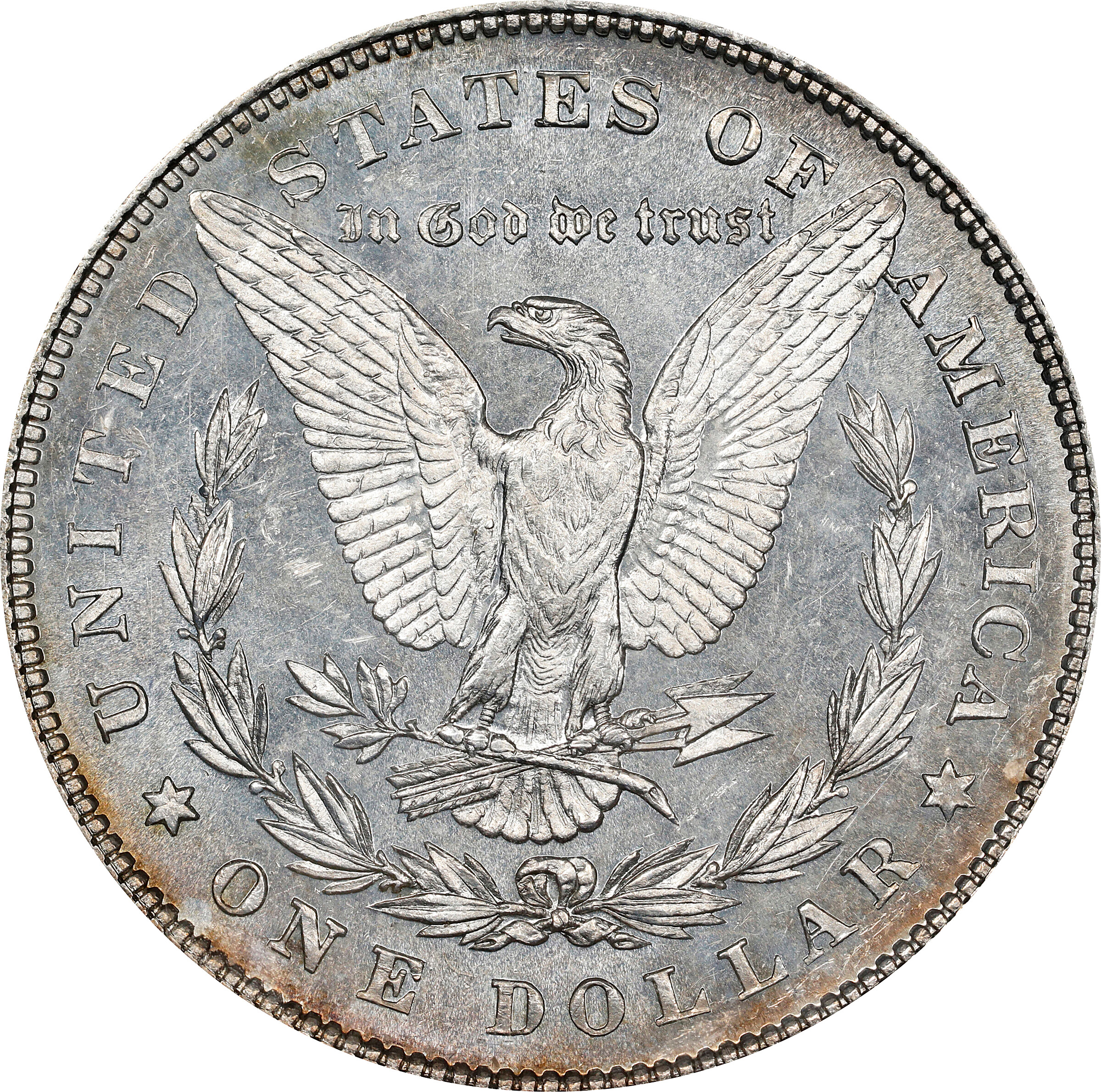 1878 7TF $1  Reverse of 1878, Polished Ear, VAM-81 MS PL MS61 PL thumbnail 3