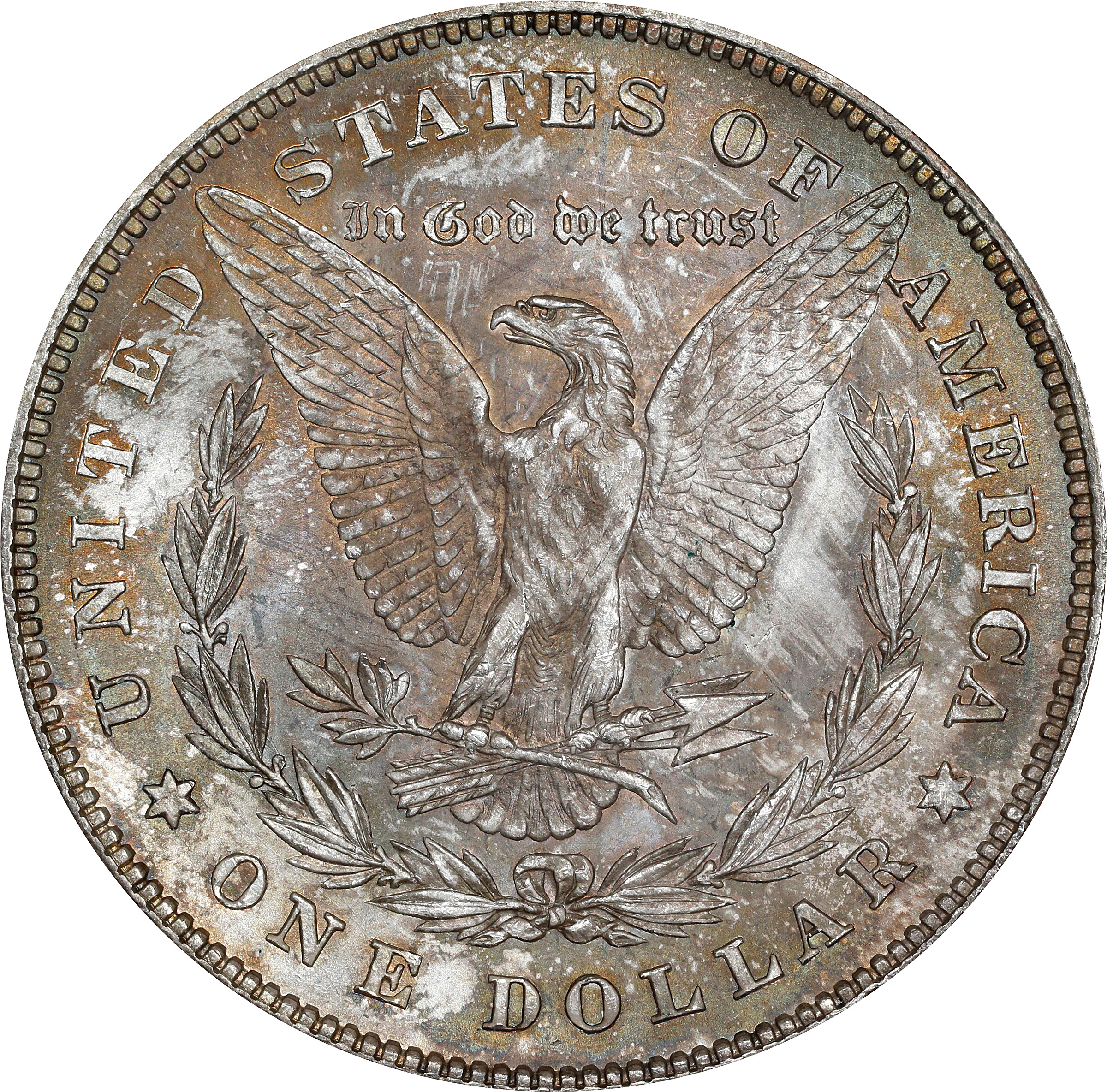 1878 7TF $1  Reverse of 1878, Doubled Stars, VAM-82 MS64 thumbnail 7