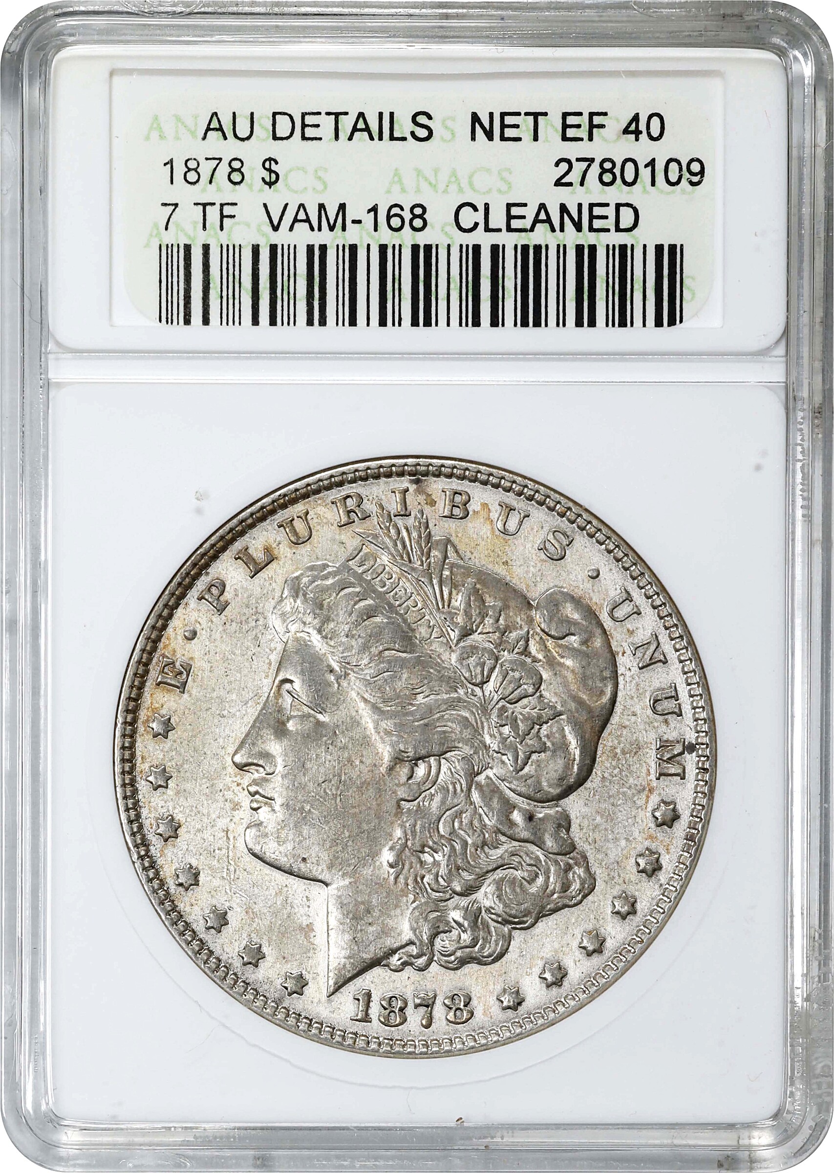 1878 7TF $1  Reverse of 1878, Doubled P, VAM-168 MS60 thumbnail 18