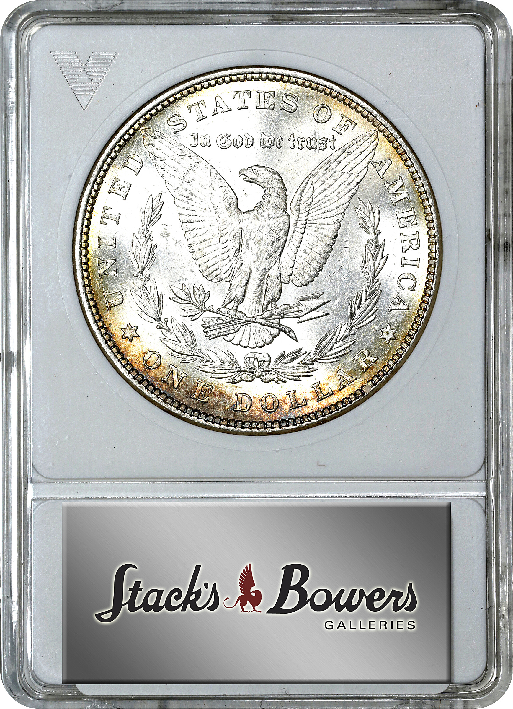 1878 7TF $1  Reverse of 1879, Short Leaf, VAM-203 MS64 thumbnail 7