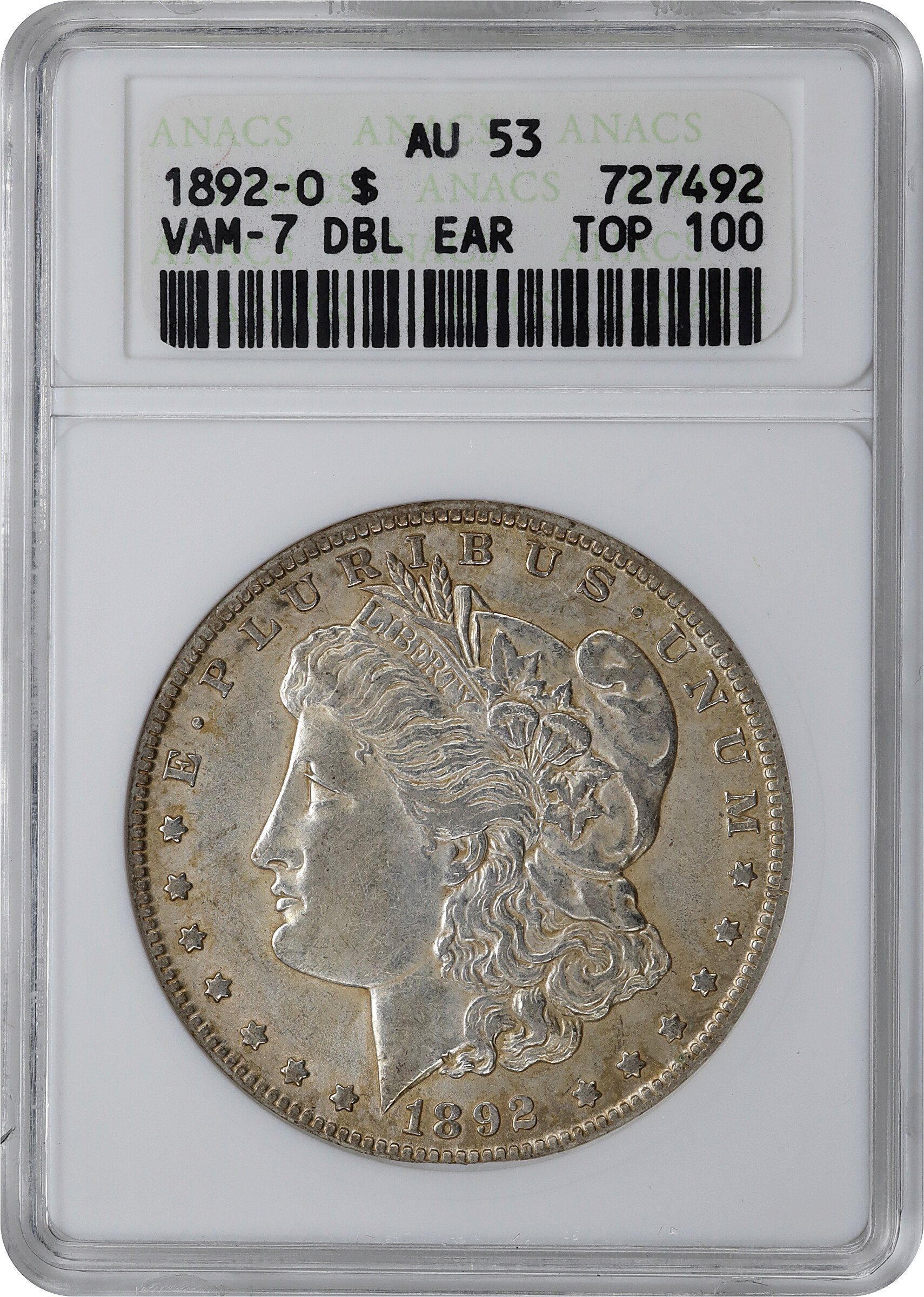 1892-O $1  Doubled Ear, VAM-5 (7) VF20 thumbnail 25