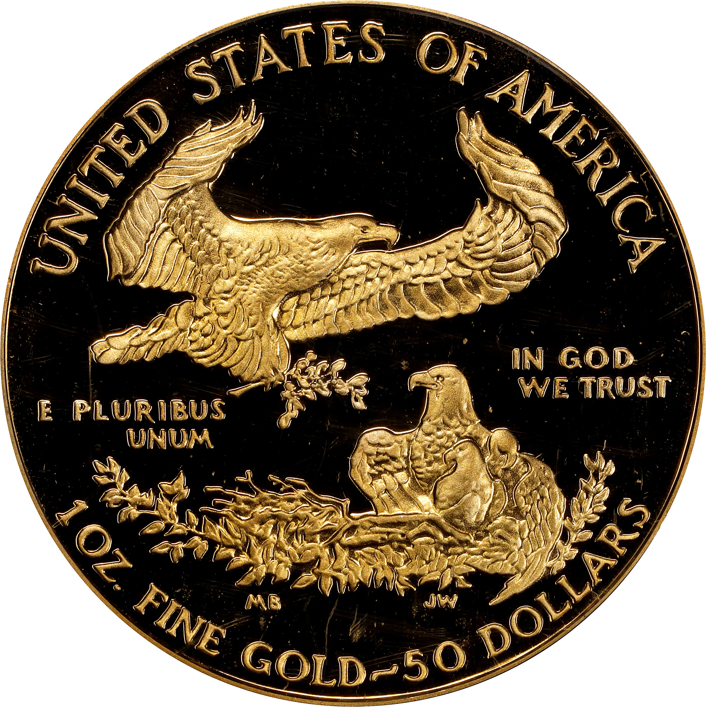 American Gold Eagle (AGE) G$50  One Ounce, 1986- PR DCAM [Type] PR65 DCAM thumbnail 6