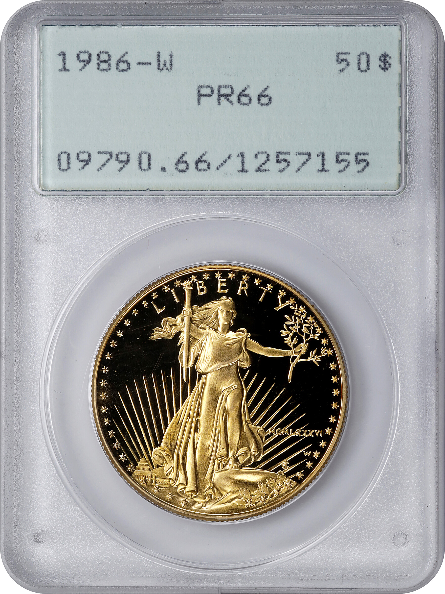 American Gold Eagle (AGE) G$50  One Ounce, 1986- PR DCAM [Type] PR65 DCAM thumbnail 7