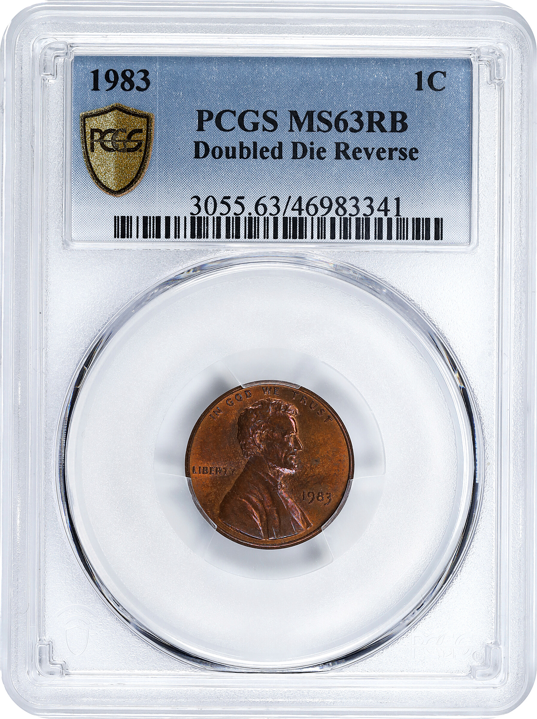 1983 1c Doubled Die Reverse MS RB MS63 RB thumbnail 4