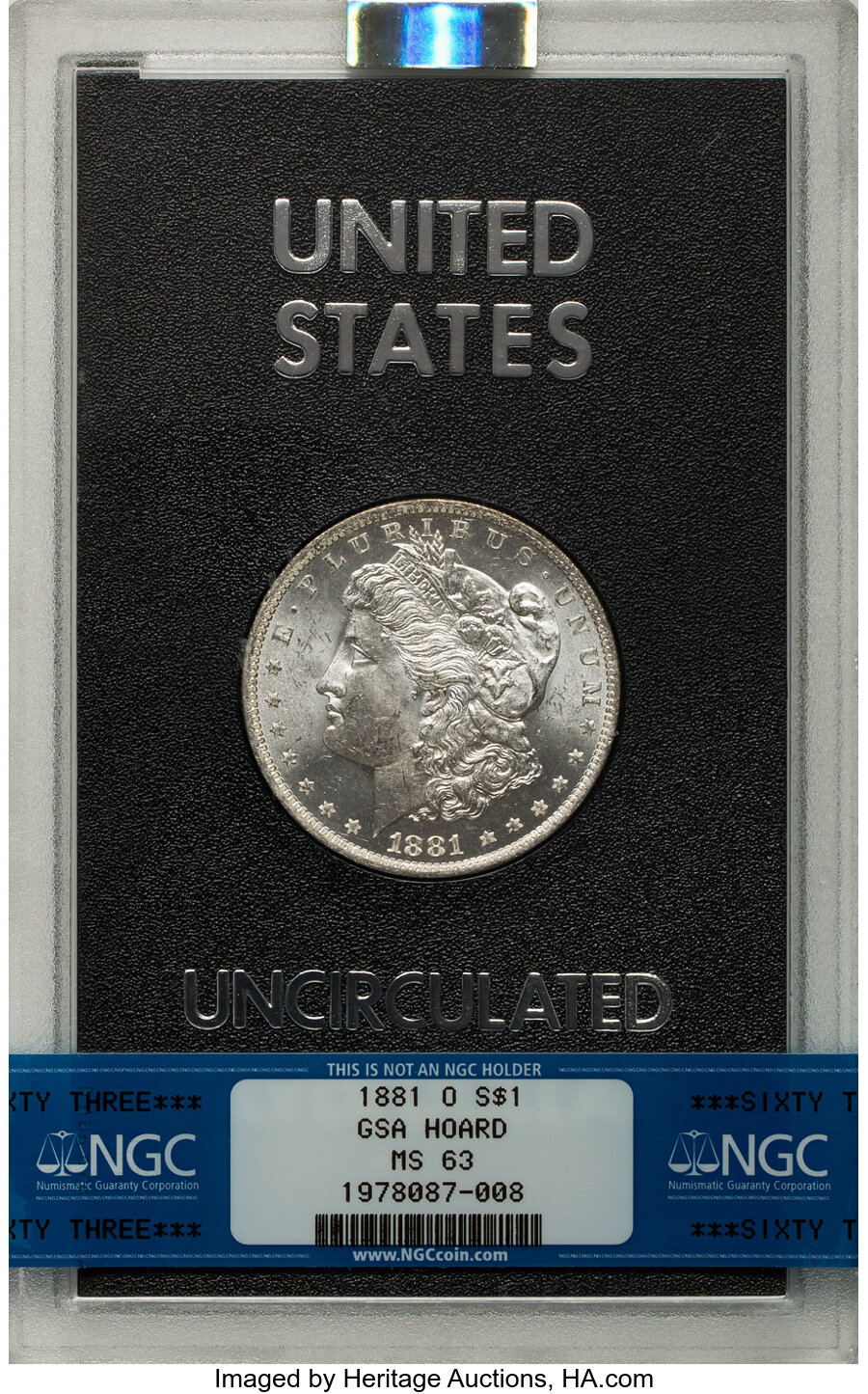 1881-O $1  GSA Hoard, Soft Package MS thumbnail 13
