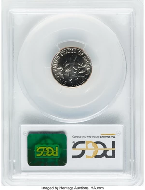 image for: 1972-D 10C MS67 Full Bands PCGS. PCGS Population: (7/0). NGC Census: (14/0). CDN: $650 Whsle. Bid for NGC/PCGS MS67. Mintag...
