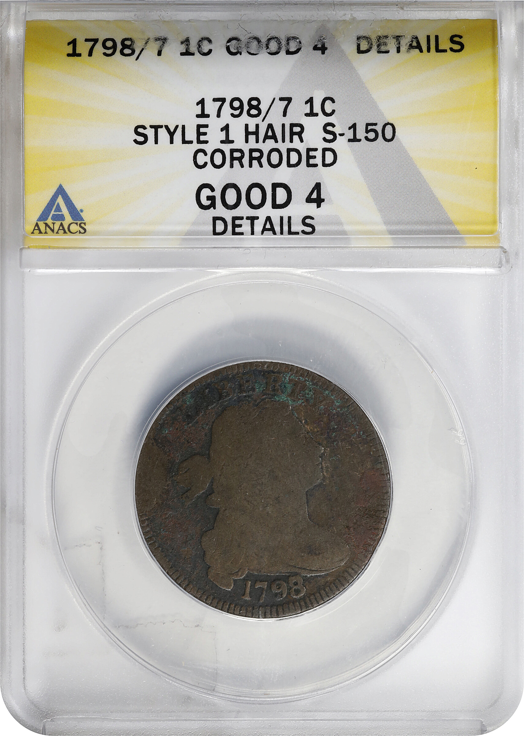 1798/7 1c Overdate, S-150  MS BN thumbnail 7
