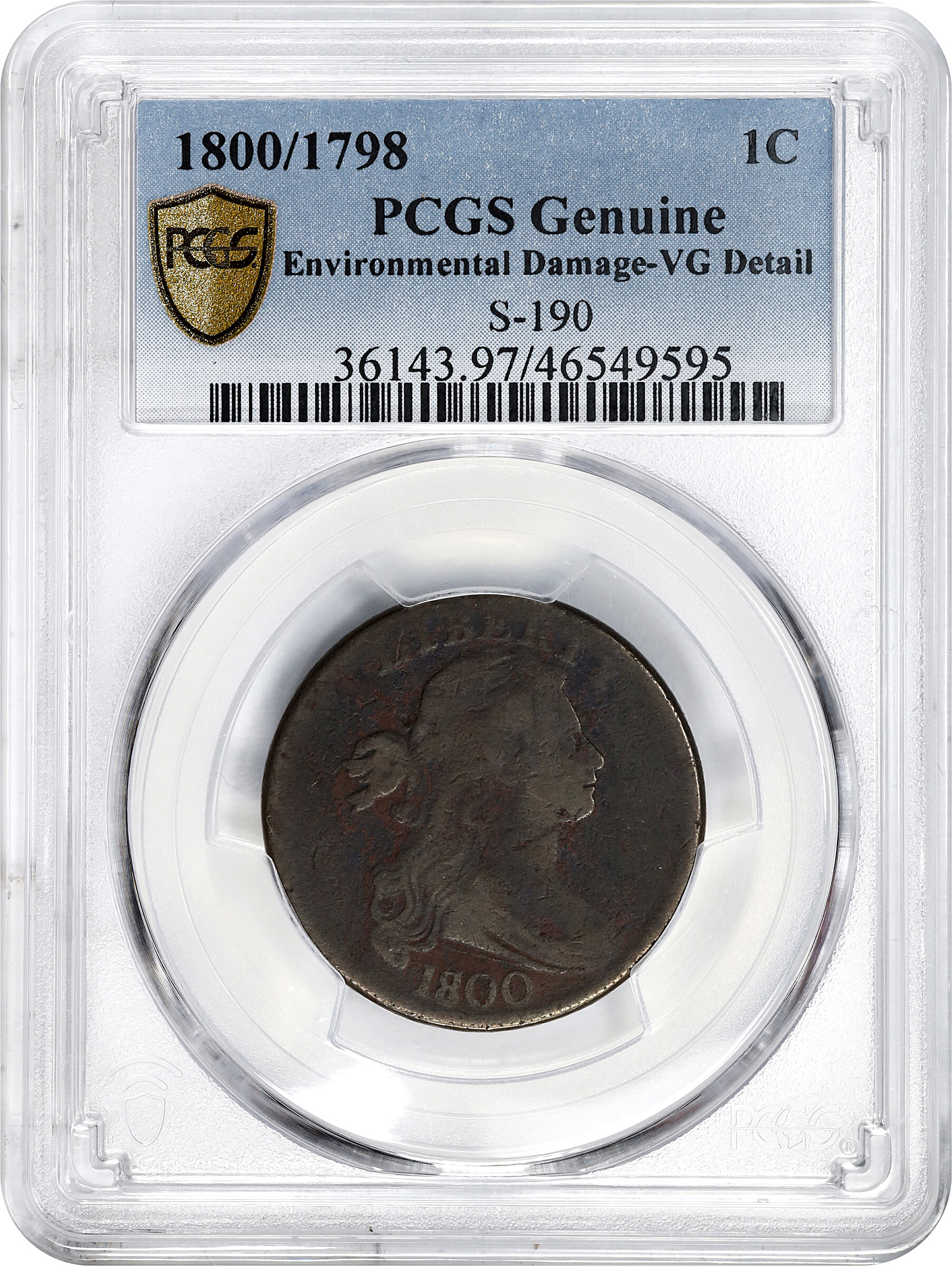 1800/1798 1c Head of 1797, S-190  MS BN thumbnail 11