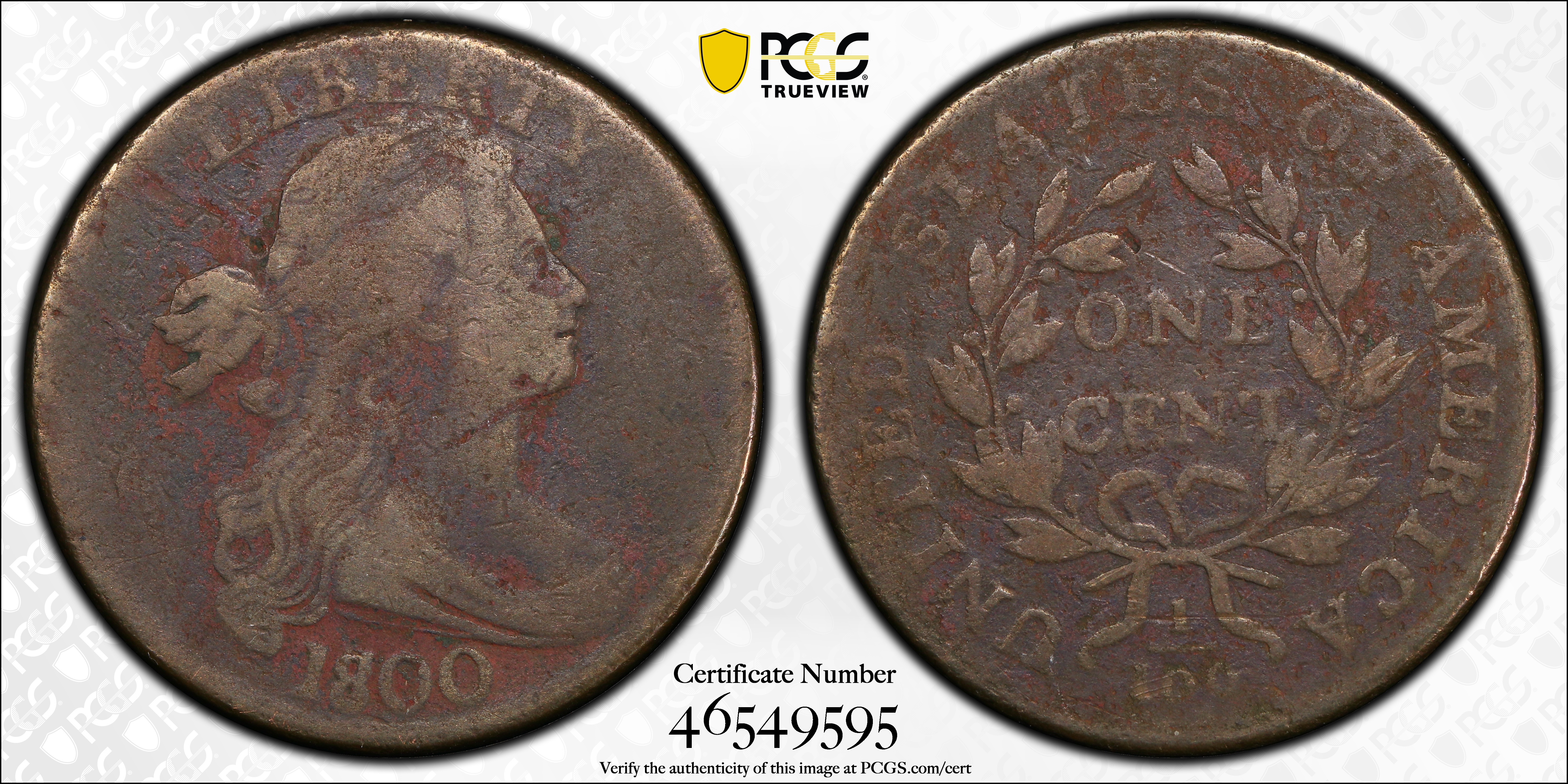 1800/1798 1c Head of 1797, S-190  MS BN thumbnail 9