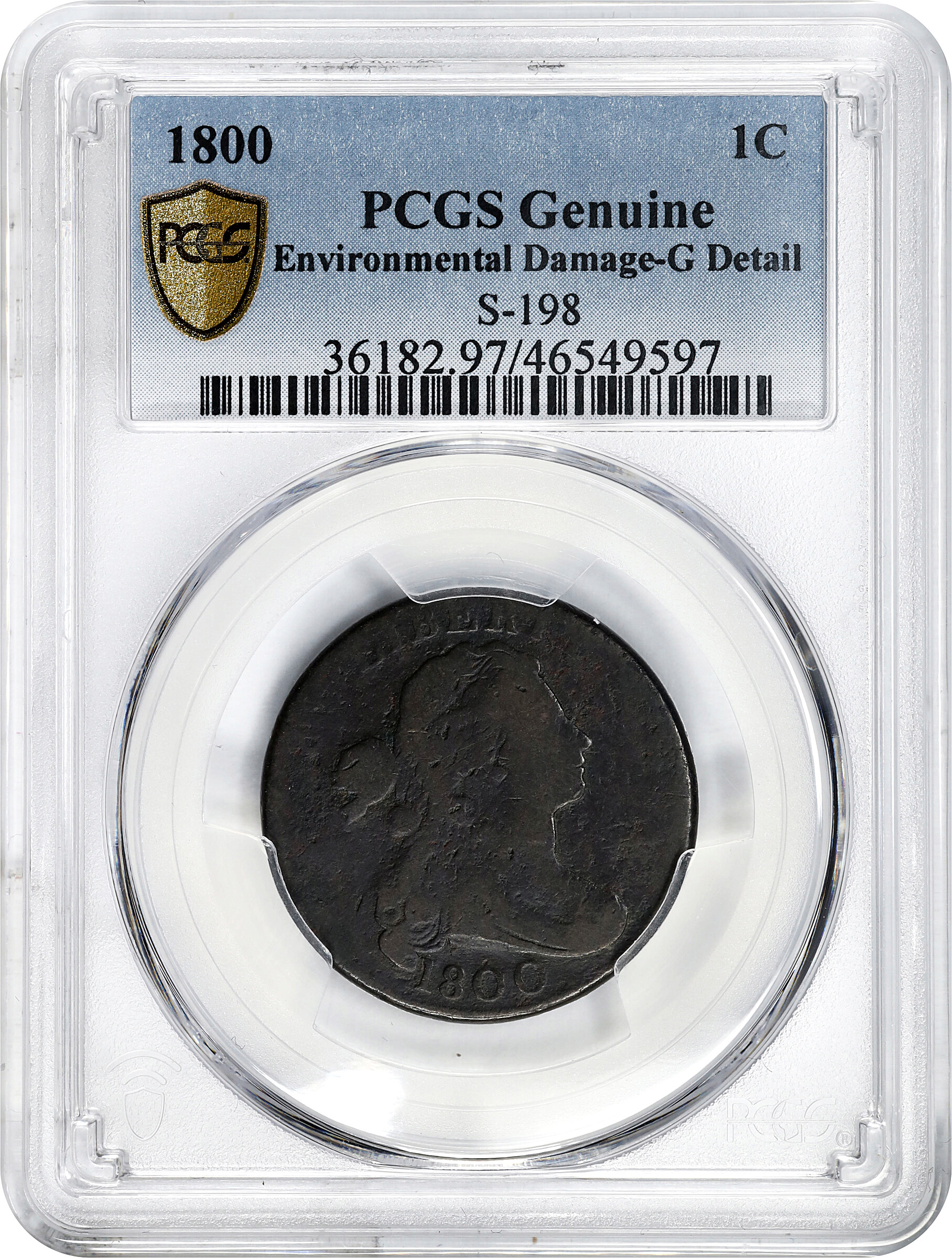 1800 1c Normal Date, S-198 MS BN thumbnail 7