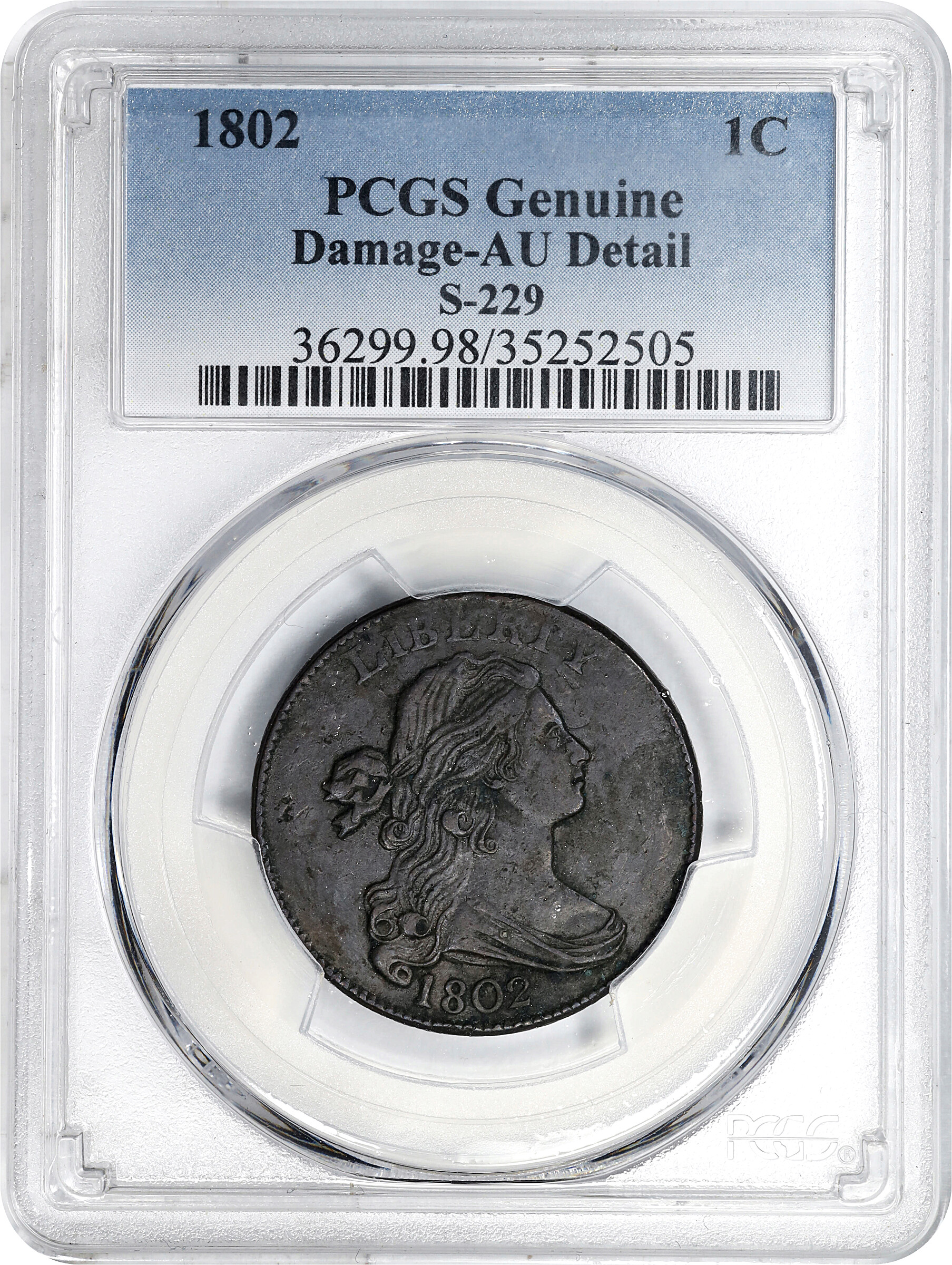 1802 1c Normal Reverse, S-229  MS BN thumbnail 9