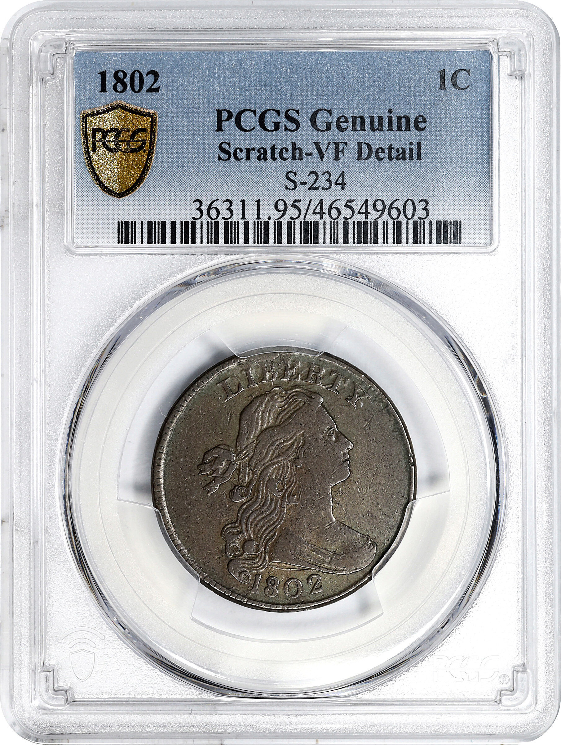 1802 1c Normal Reverse, S-234  MS BN thumbnail 15