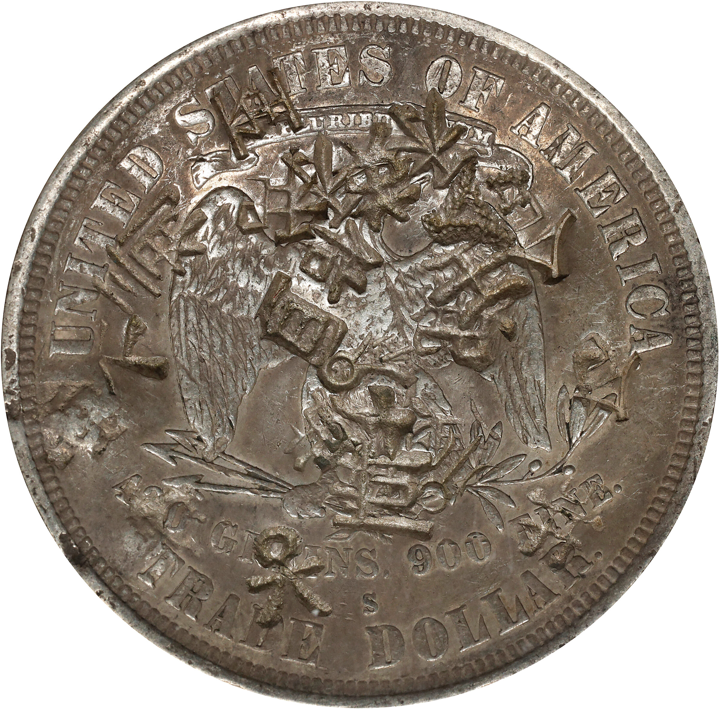 1877/7-S Trade$ Repunched Date, FS-301 G4 CAC thumbnail 2