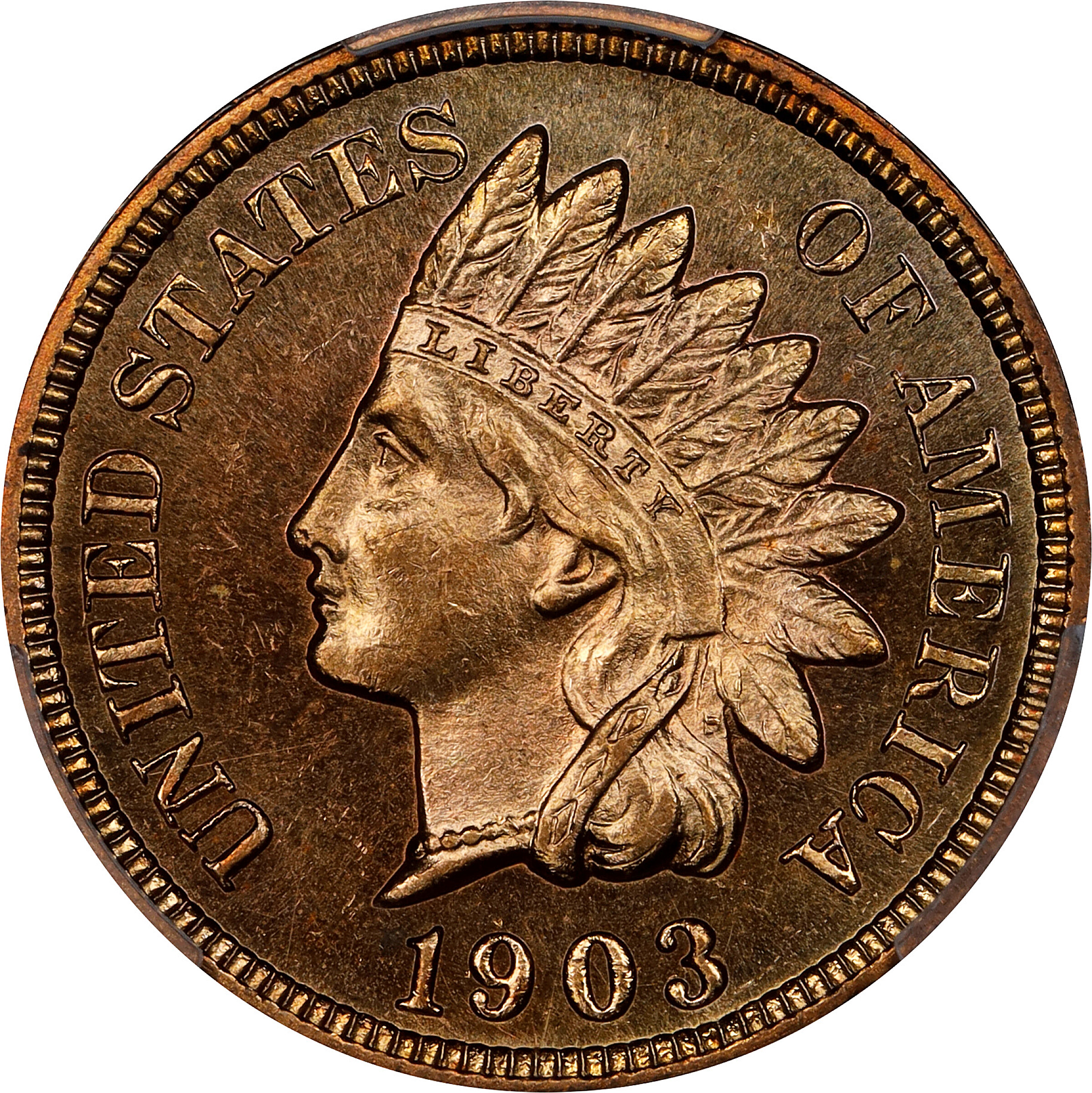 1903 Indian Cent. Proof-64 RD (PCGS).