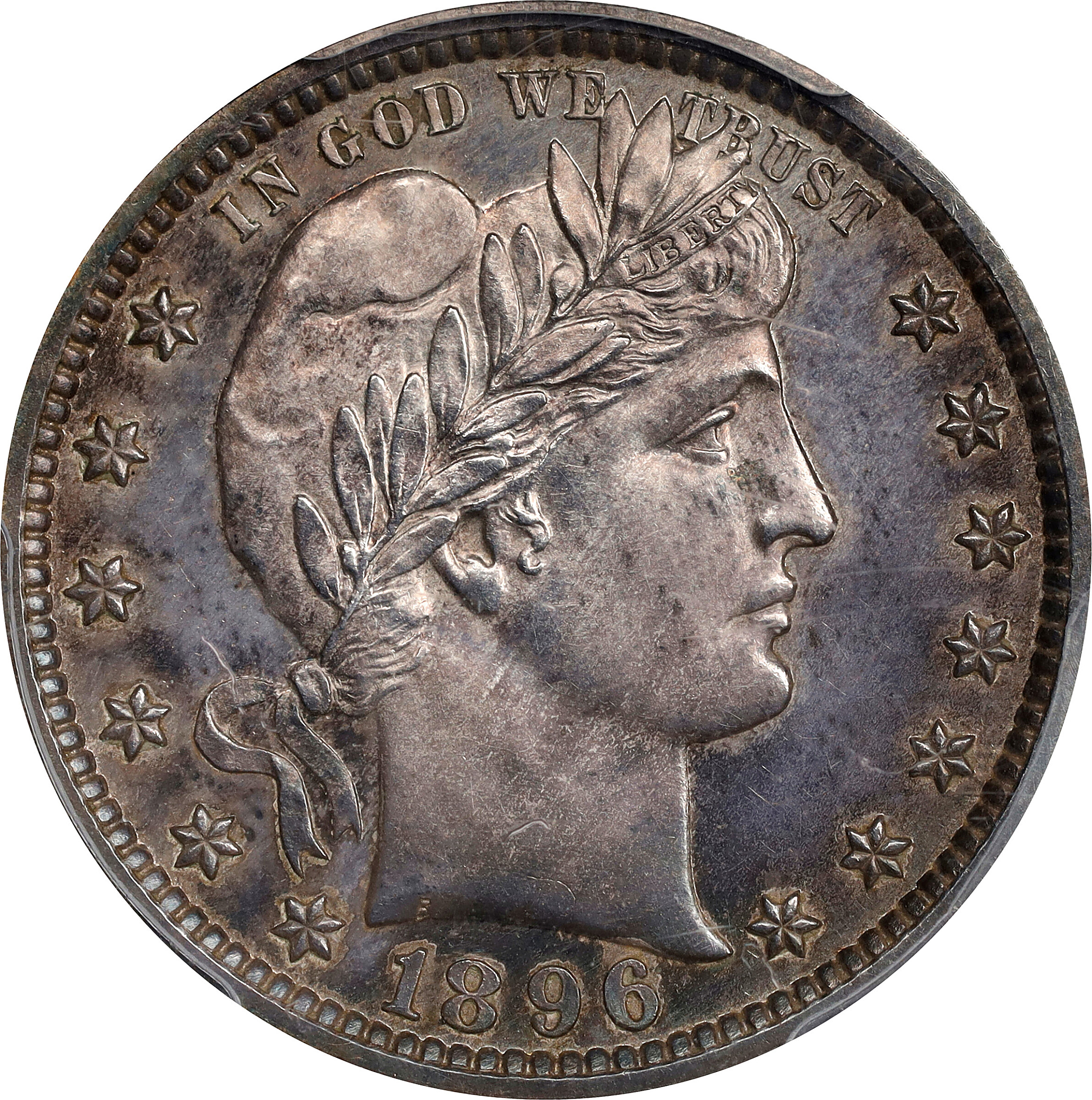1896 Barber Quarter. Proof-62 (PCGS).