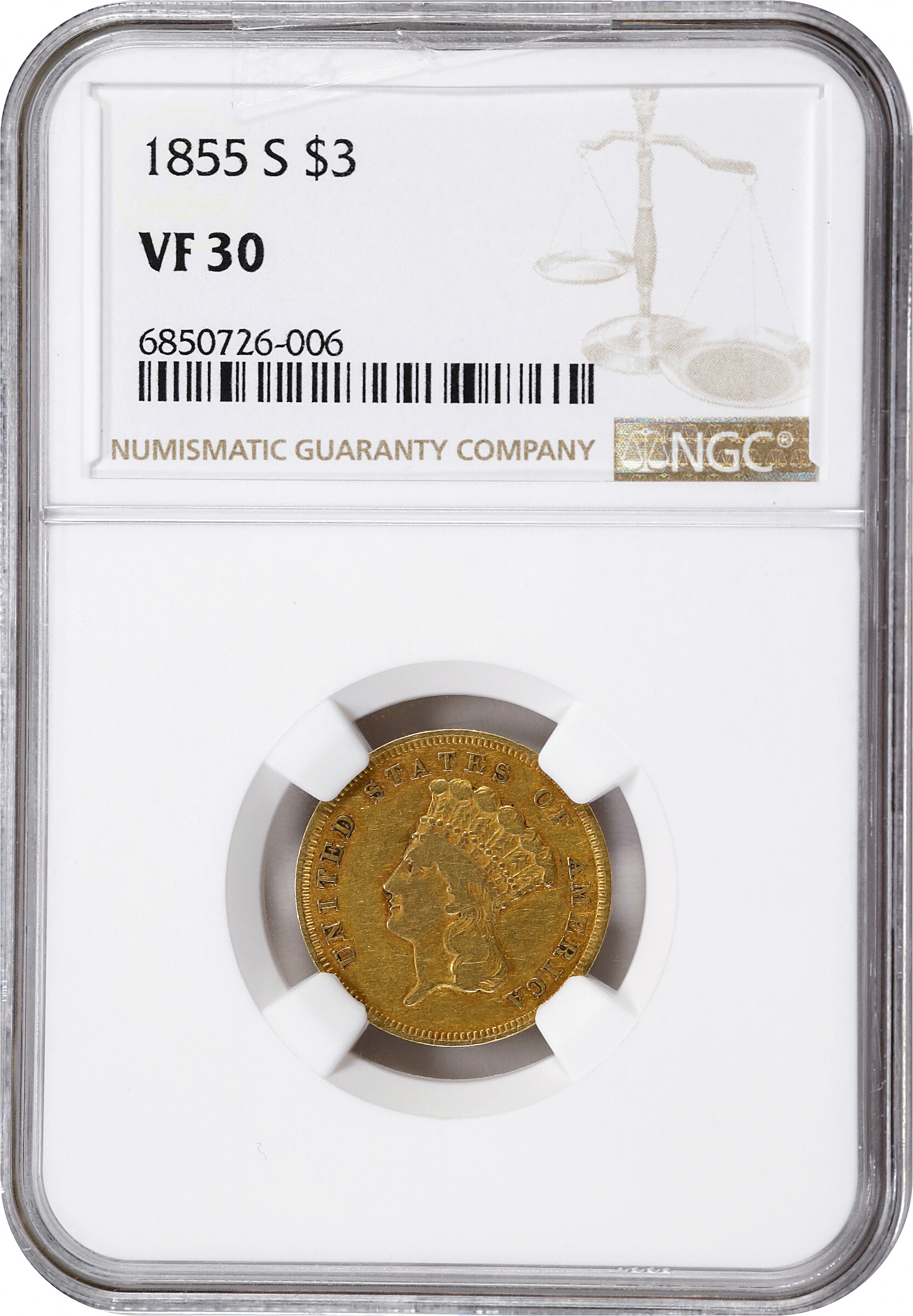 1855-S $3 G6 thumbnail 18