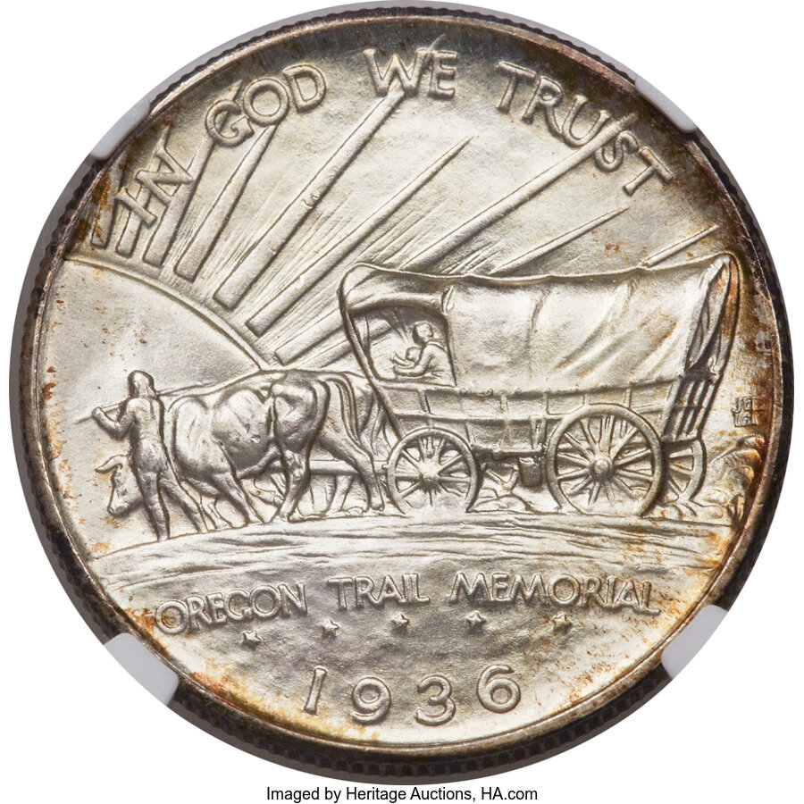 1936-S 50c Oregon Trail MS68 thumbnail 4