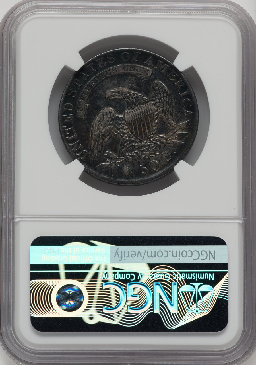 1833 50C O-102, R.1, XF45 NGC. NGC Census: (4/29). PCGS Population: (6/16). CDN: $190 Whsle. Bid for NGC/PCGS XF45. Mintage...