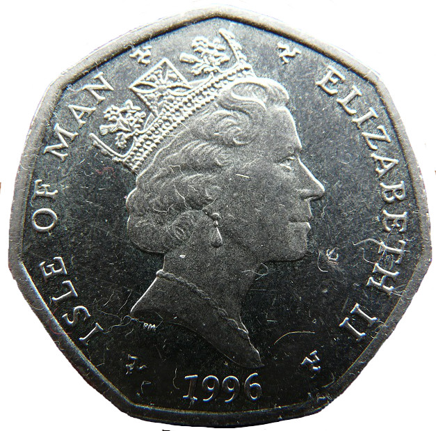 1996 50 Pe AA die letters MS