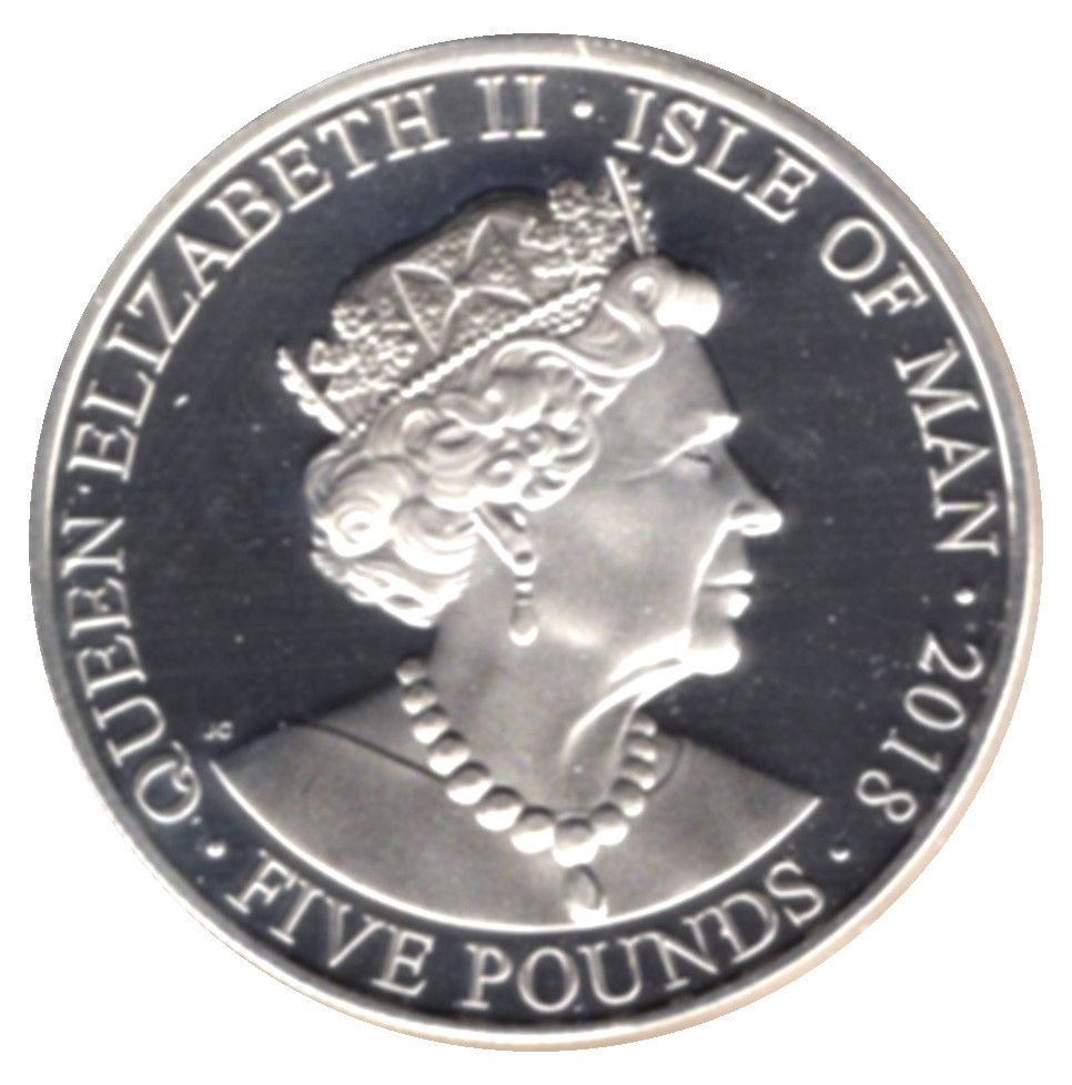 2018 £5 Proof; in set with Guernsey and Jersey PR