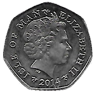 2014 50 Pe Limited Edition Coloured Coin MS