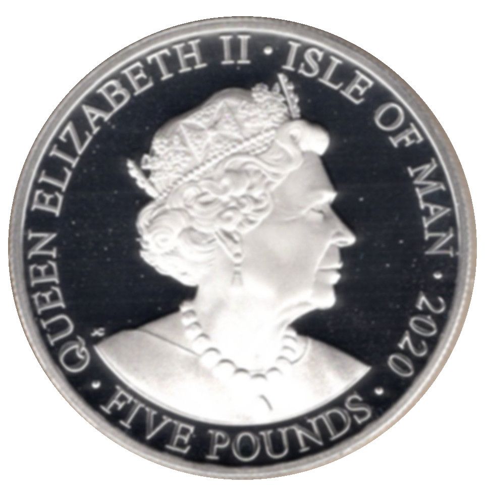 2020 £5 Proof; in set with Guernsey and Jersey PR