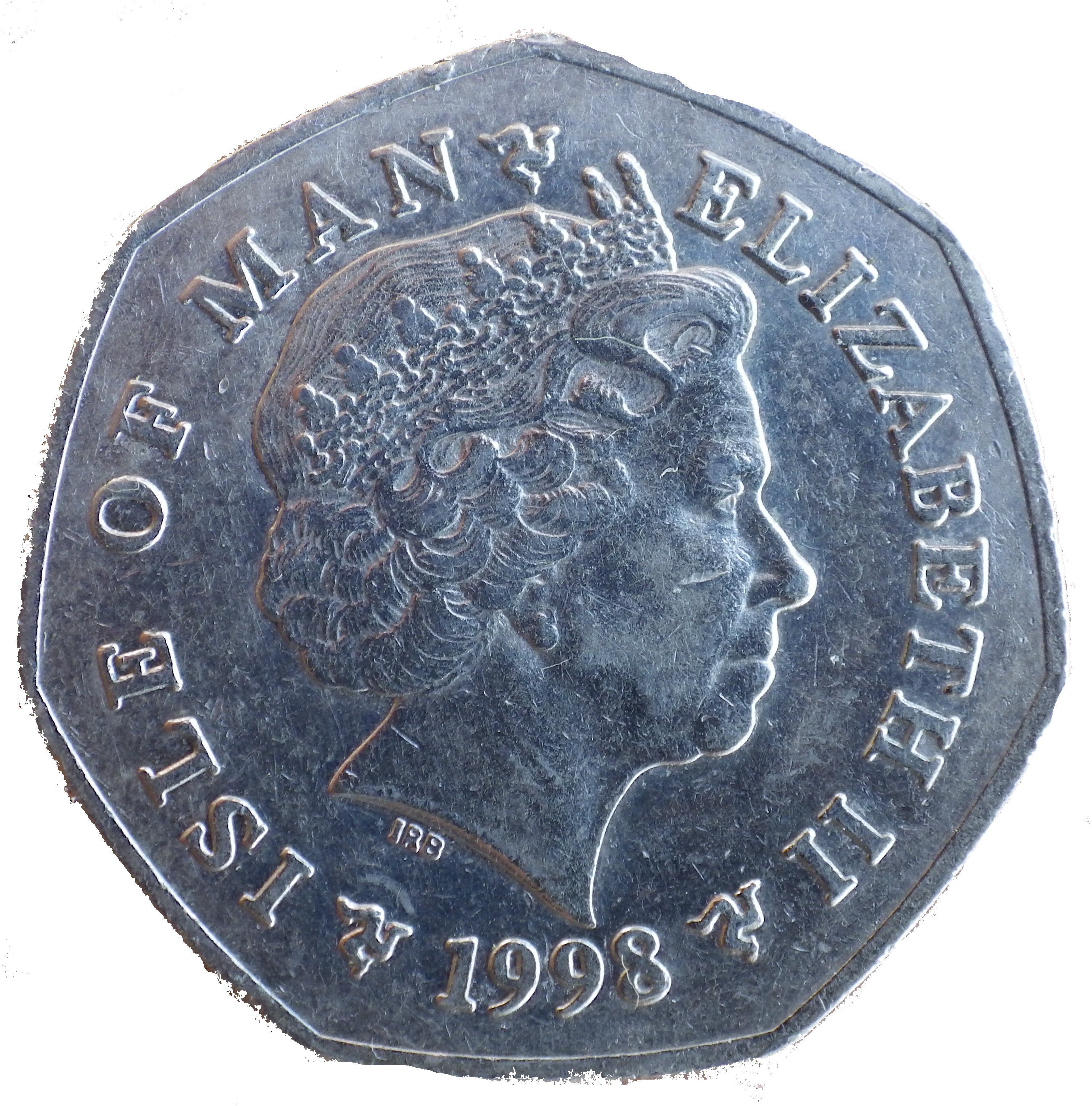 1998 50 Pe Die letters AA MS