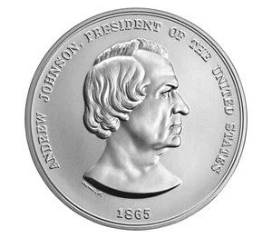 image for: Andrew Johnson Presidential Silver Medal