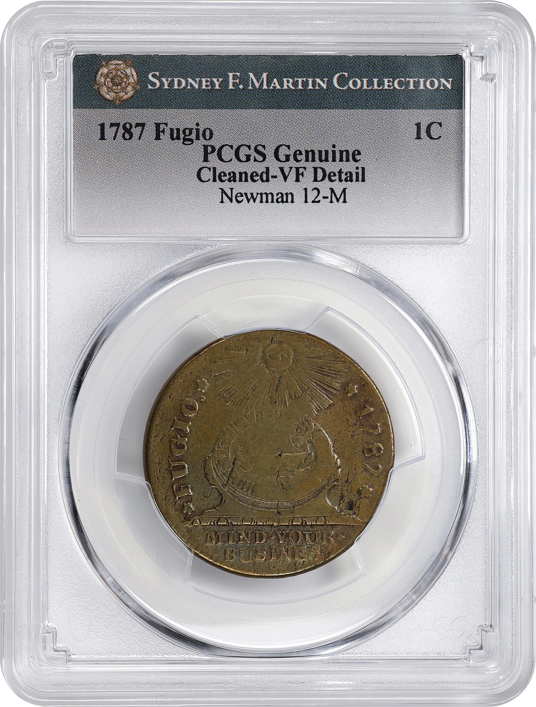 1787 Fugio 1c 4 Cinquefoils, STATES UNITED, Newman 12-M MS BN VG10 BN thumbnail 18