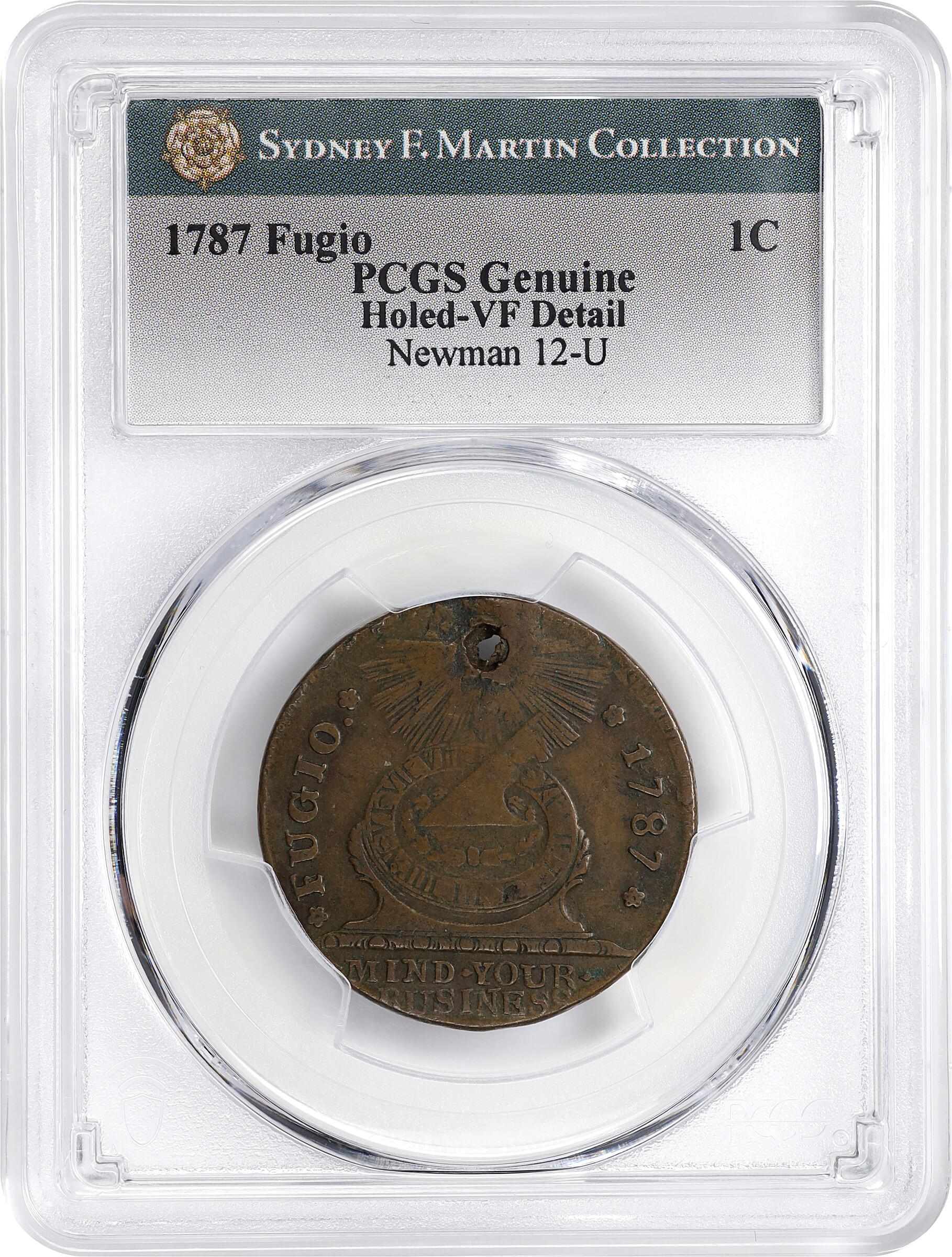 1787 Fugio 1c 4 Cinquefoils, STATES UNITED, Newman 12-U MS BN F15 BN thumbnail 11