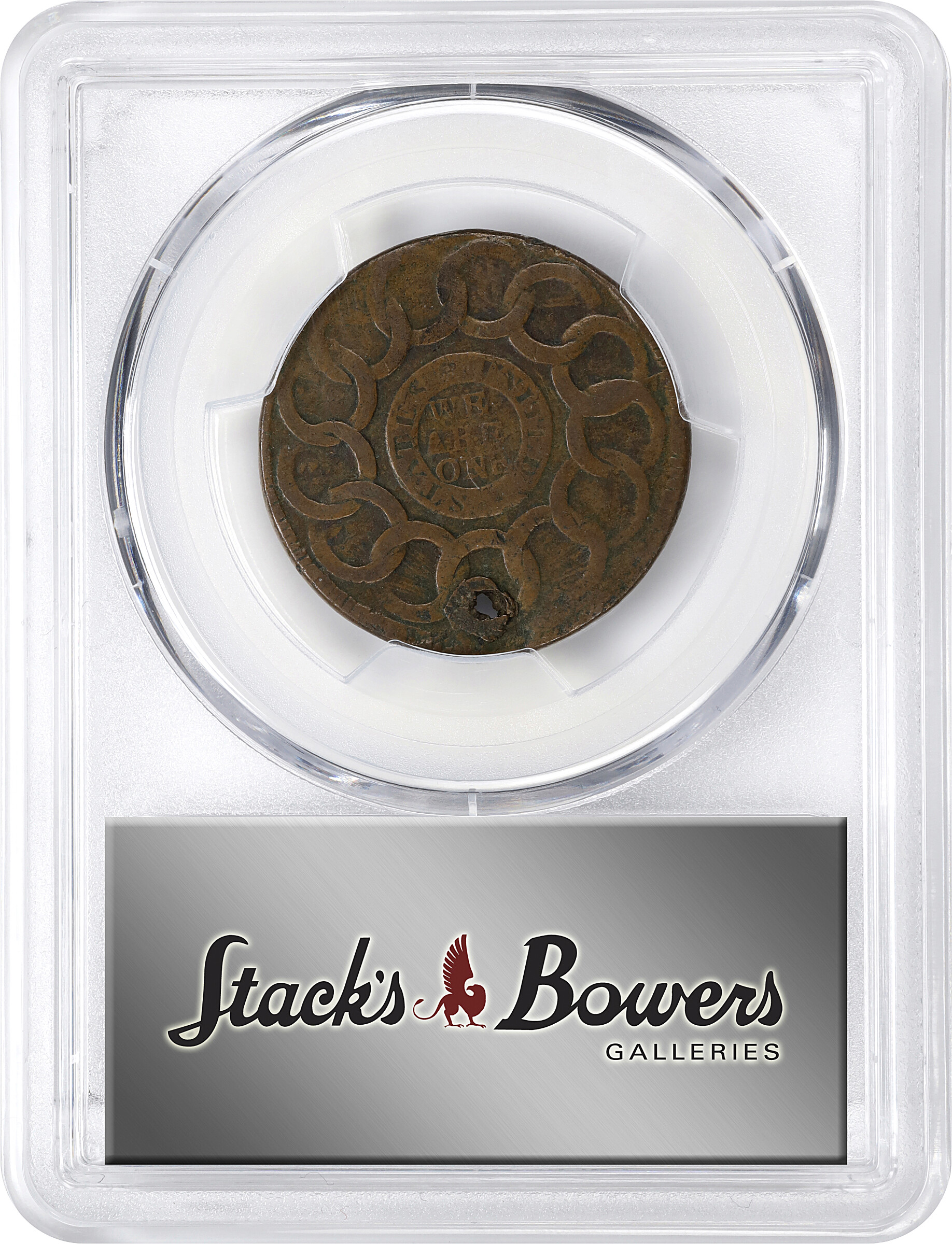 1787 Fugio 1c 4 Cinquefoils, STATES UNITED, Newman 12-U MS BN F15 BN thumbnail 12