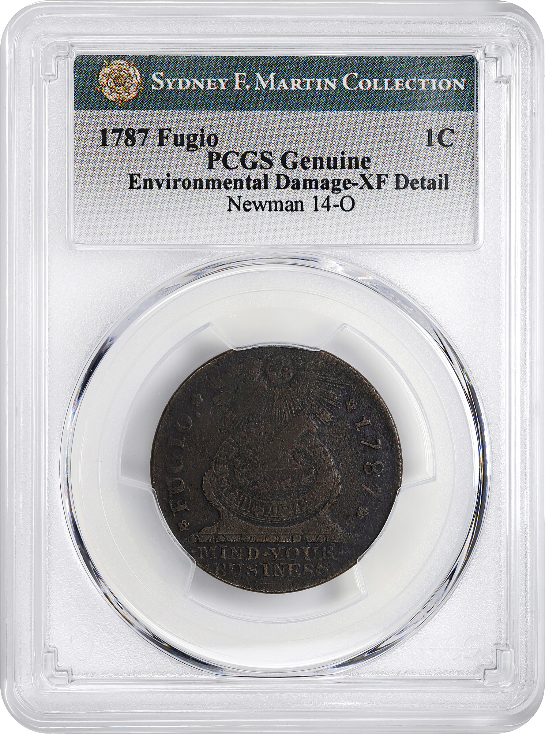 1787 Fugio 1c 4 Cinquefoils, STATES UNITED, Newman 14-O MS BN AU53 BN CAC thumbnail 21