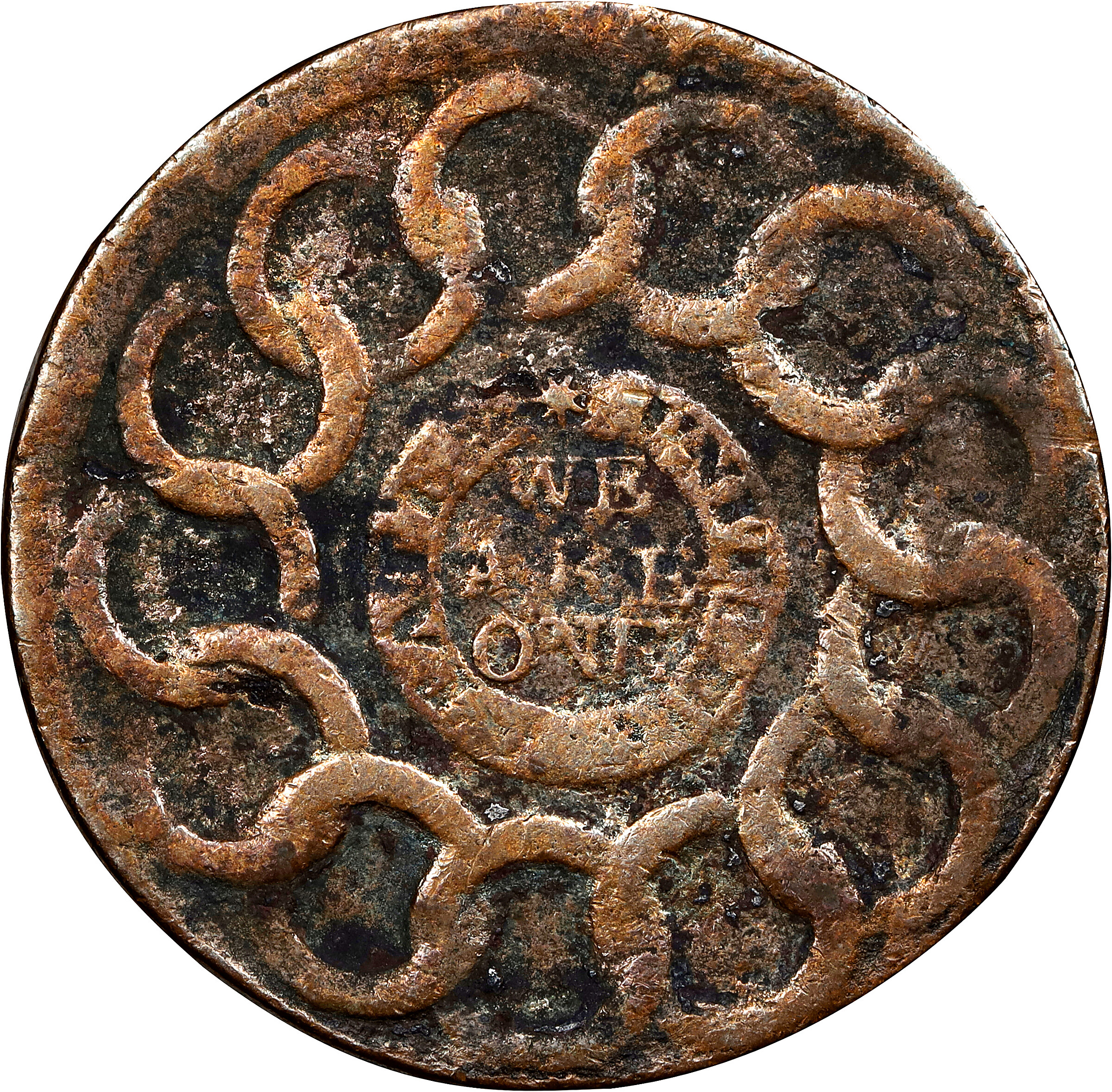 1787 Fugio 1c 8-Pointed Stars, Newman 15-Y MS BN VG10 BN thumbnail 7
