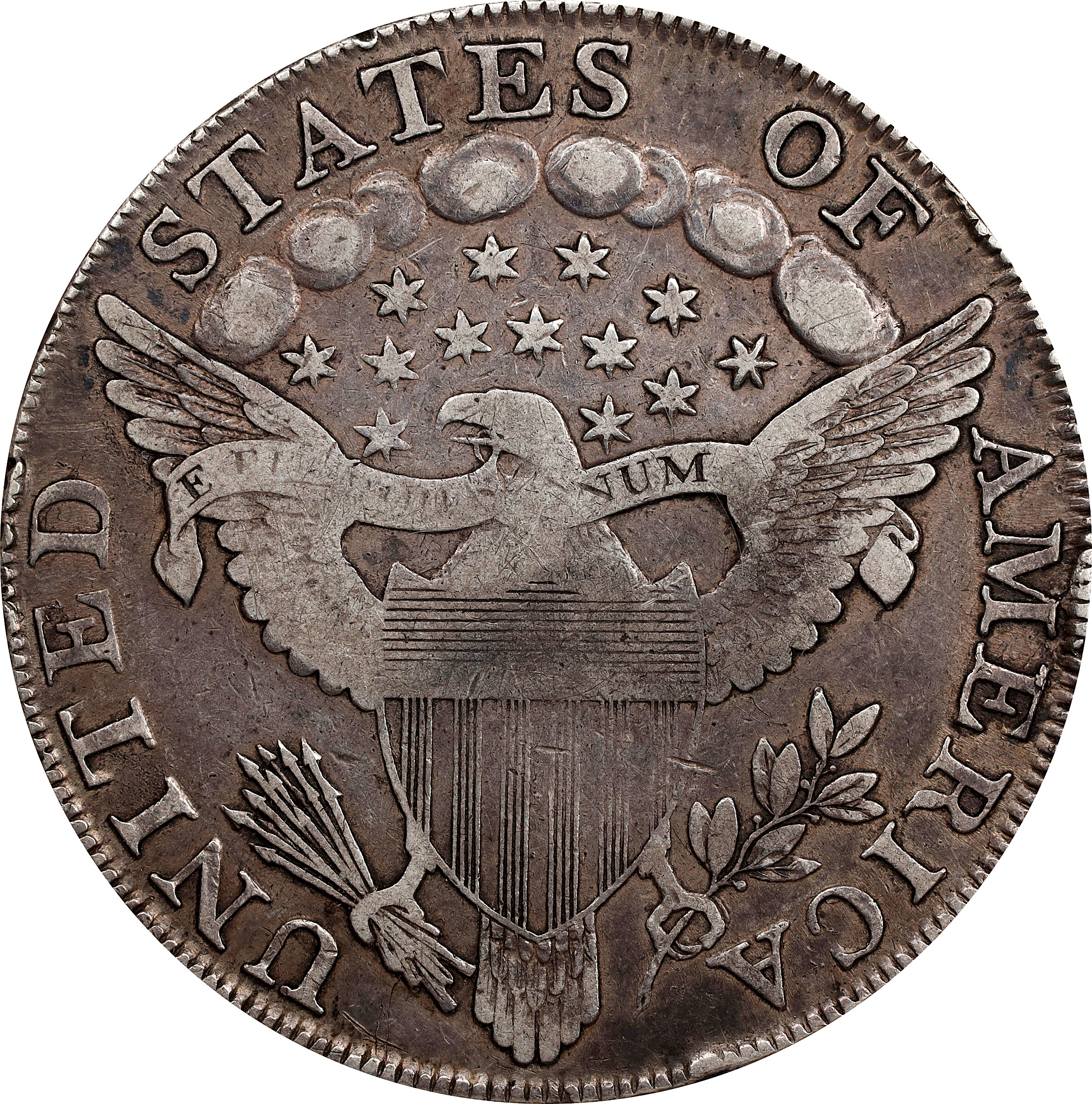 1798 $1  Large Eagle, Knob 9 AG3 thumbnail 2