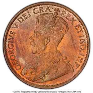 image for: Canada: George V Cent 1912 MS65 Red and Brown PCGS,...