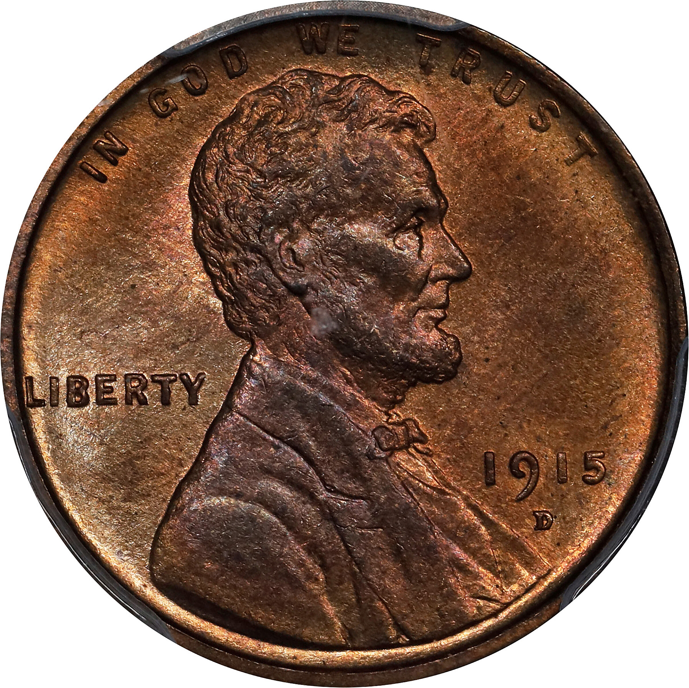 1915-D Lincoln Cent. MS-65 RB (PCGS). CAC.