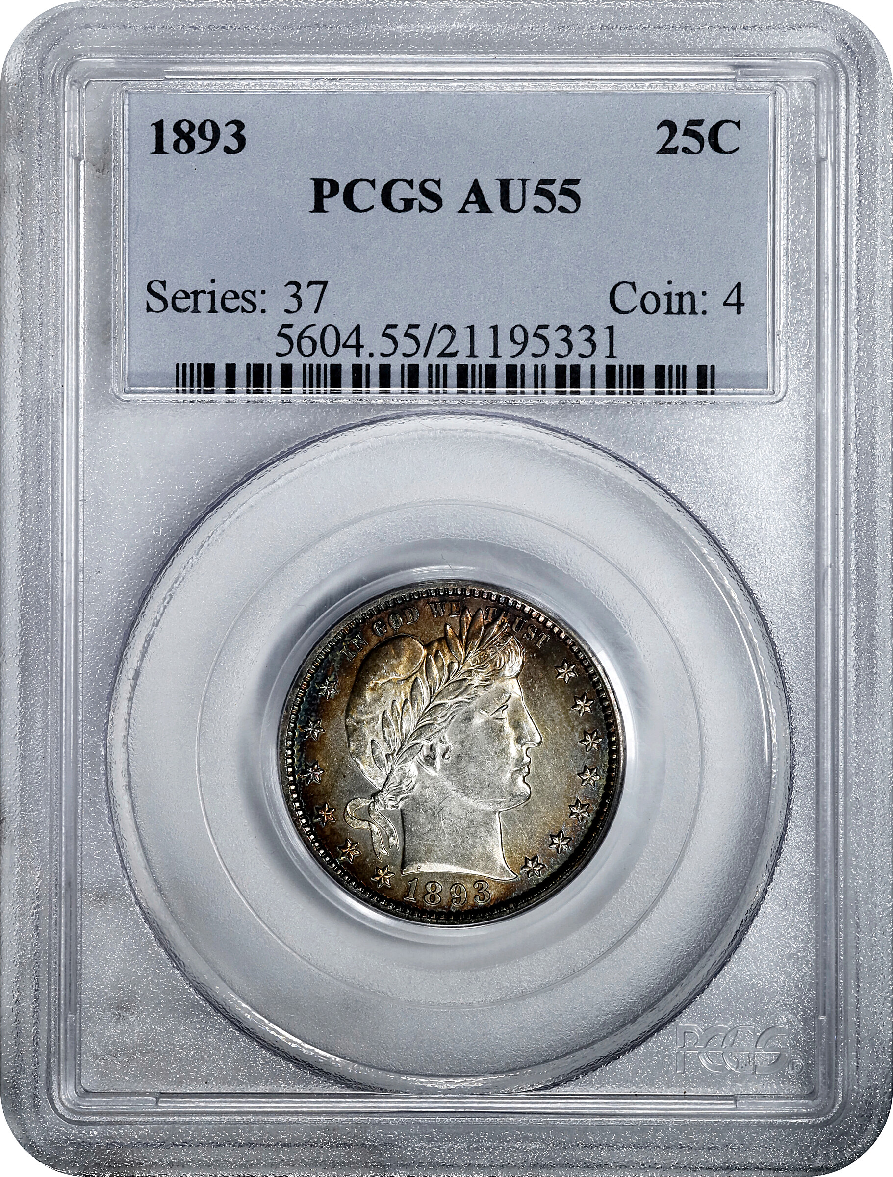 1893 25c VF20 CAC thumbnail 21
