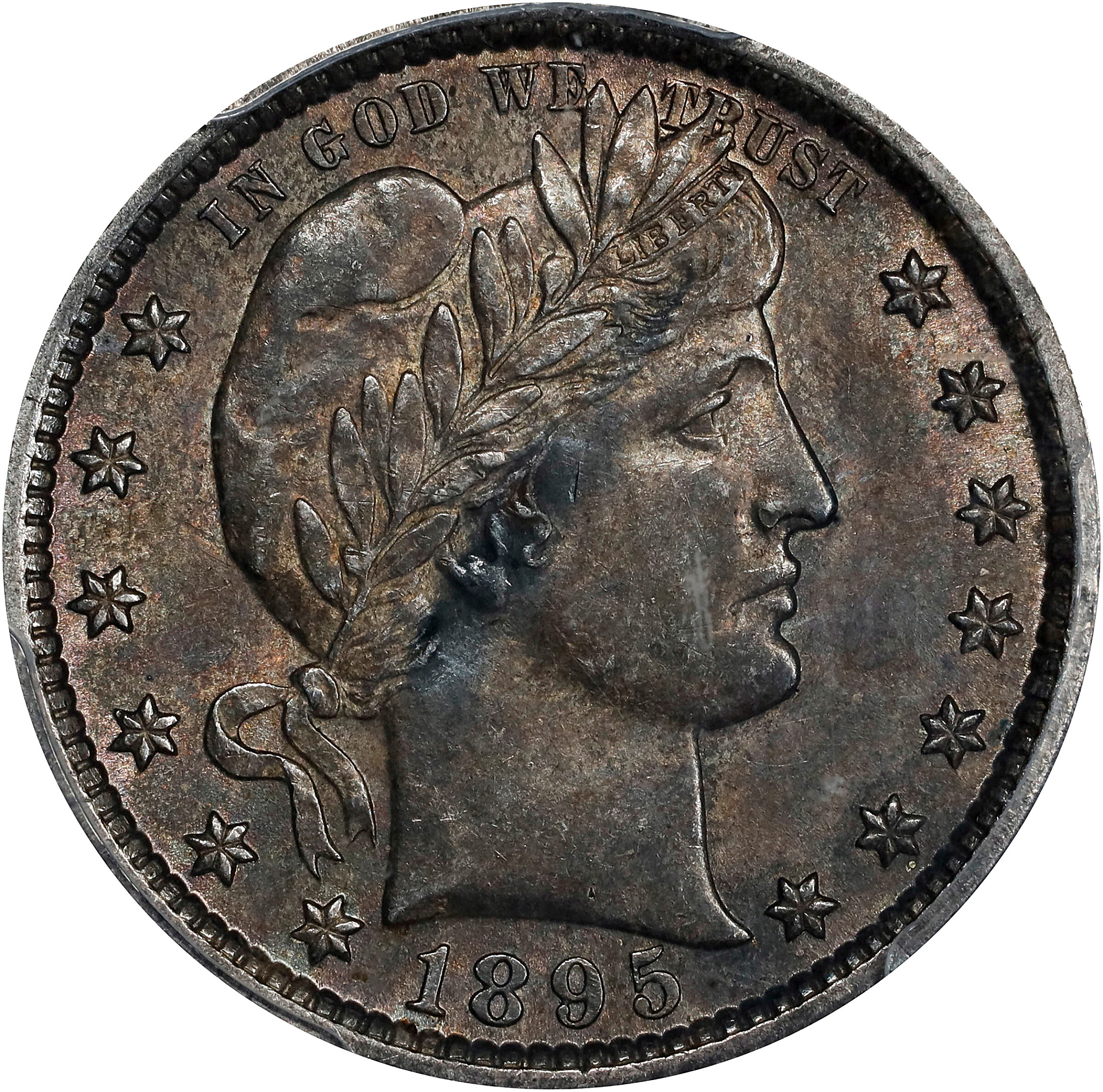 1895 Barber Quarter. MS-60 (PCGS).