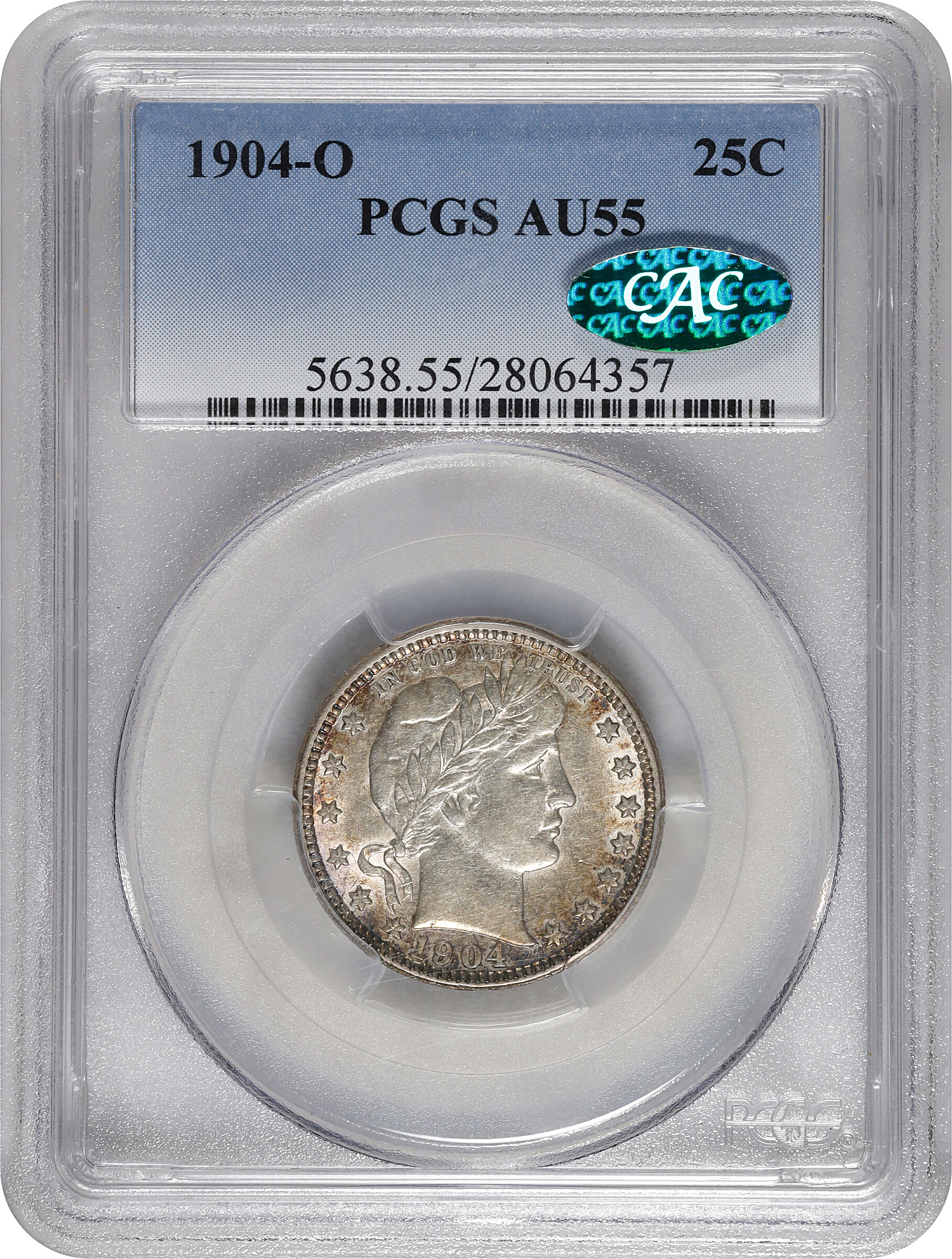 1904-O 25c AU55 thumbnail 3