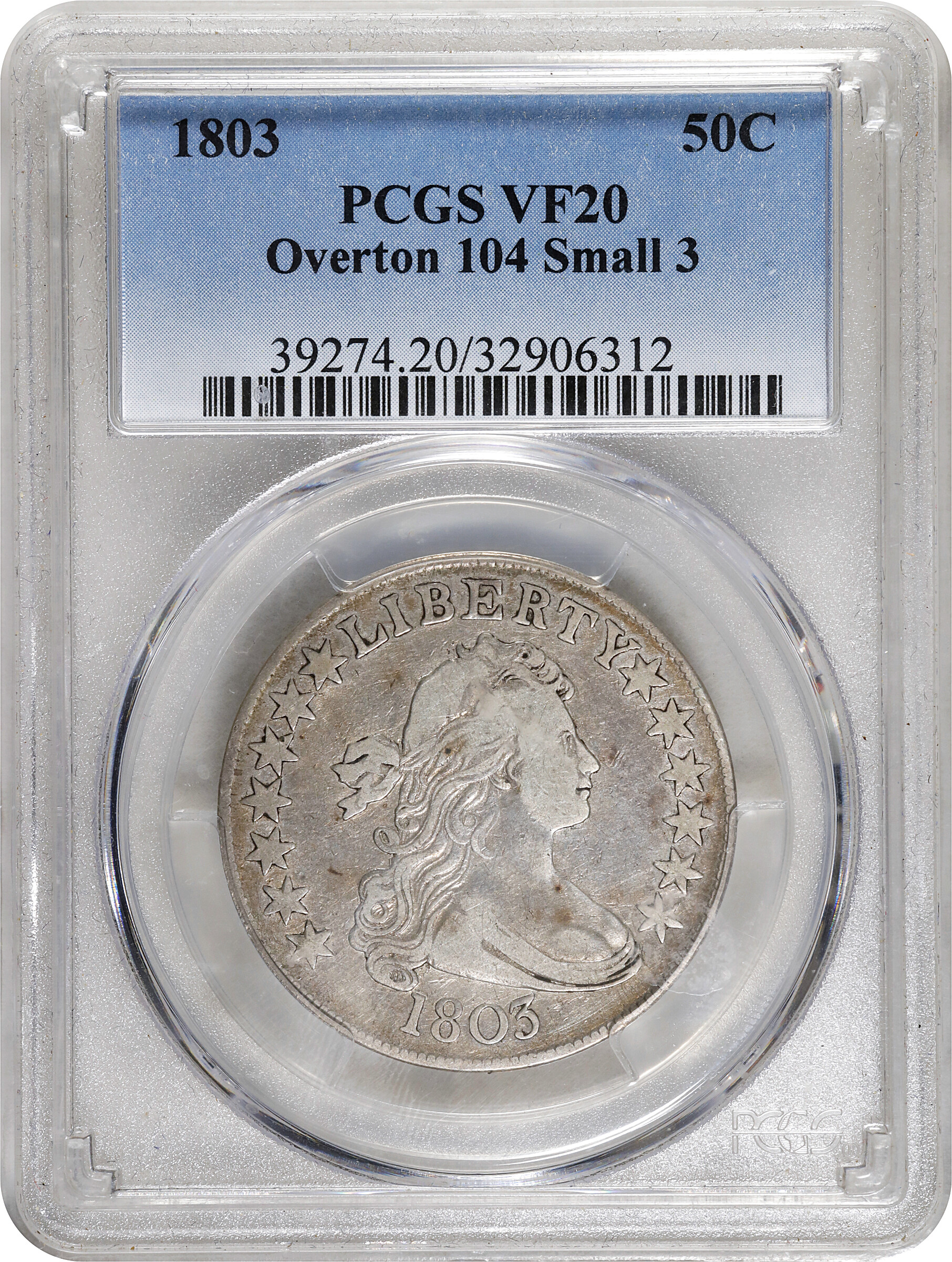 1803 50c Small 3, O-104 AG3 thumbnail 17
